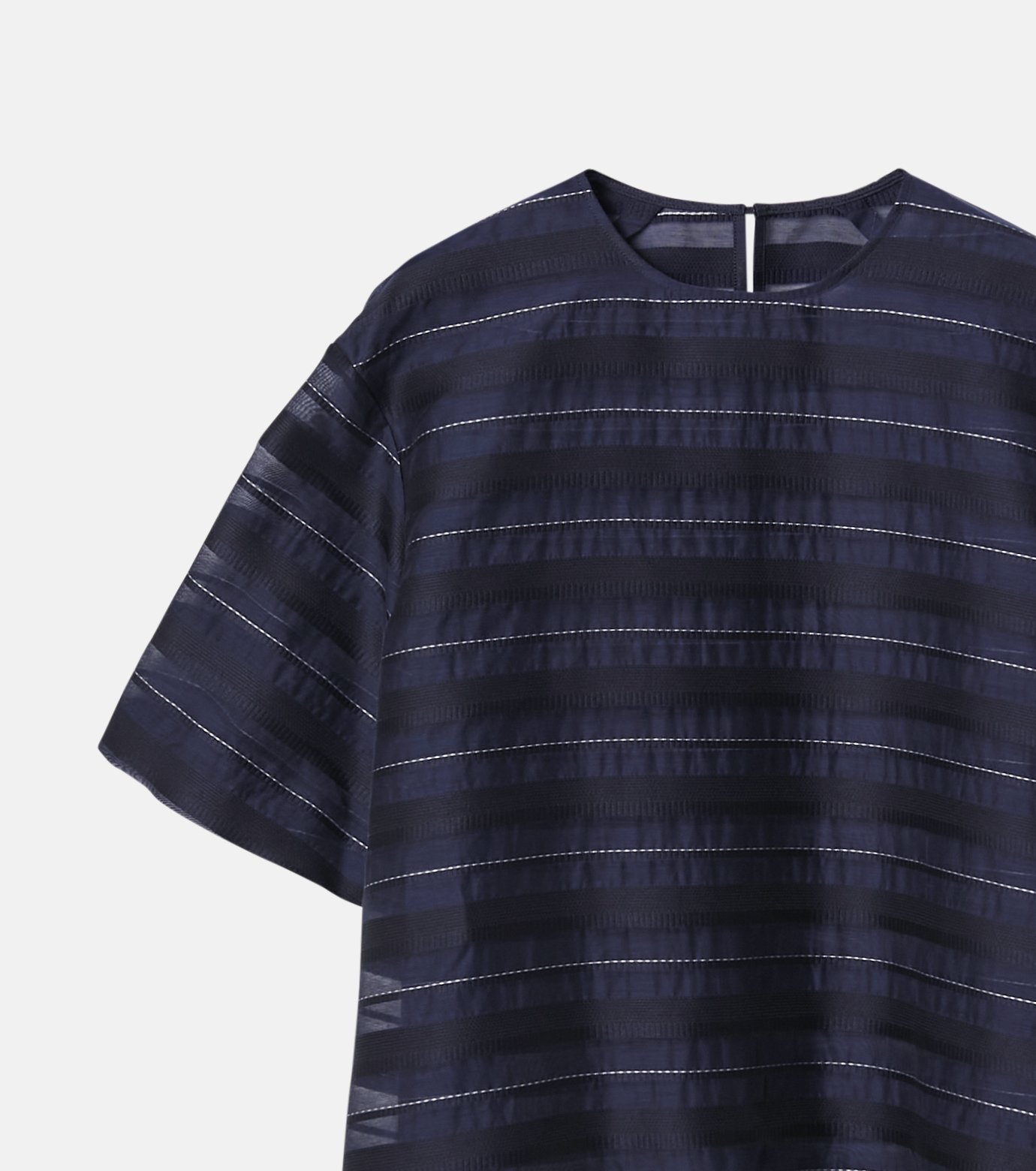 ル シェル ブルー - LE CIEL BLEU | Jacquard Sheer Stripe
