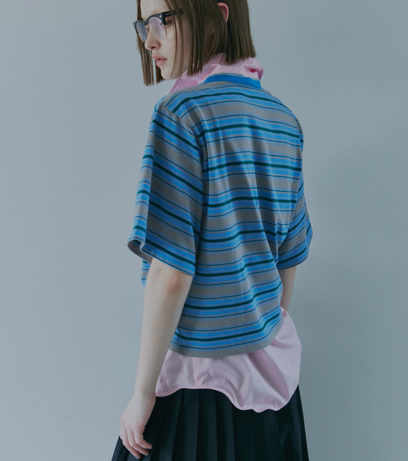 LE CIEL BLEU セットアップ　レースソークベルベットシャツ&スカート ル シェル ブルー - LE CIEL BLEU | Bouclé Flare | RESTIR リステア