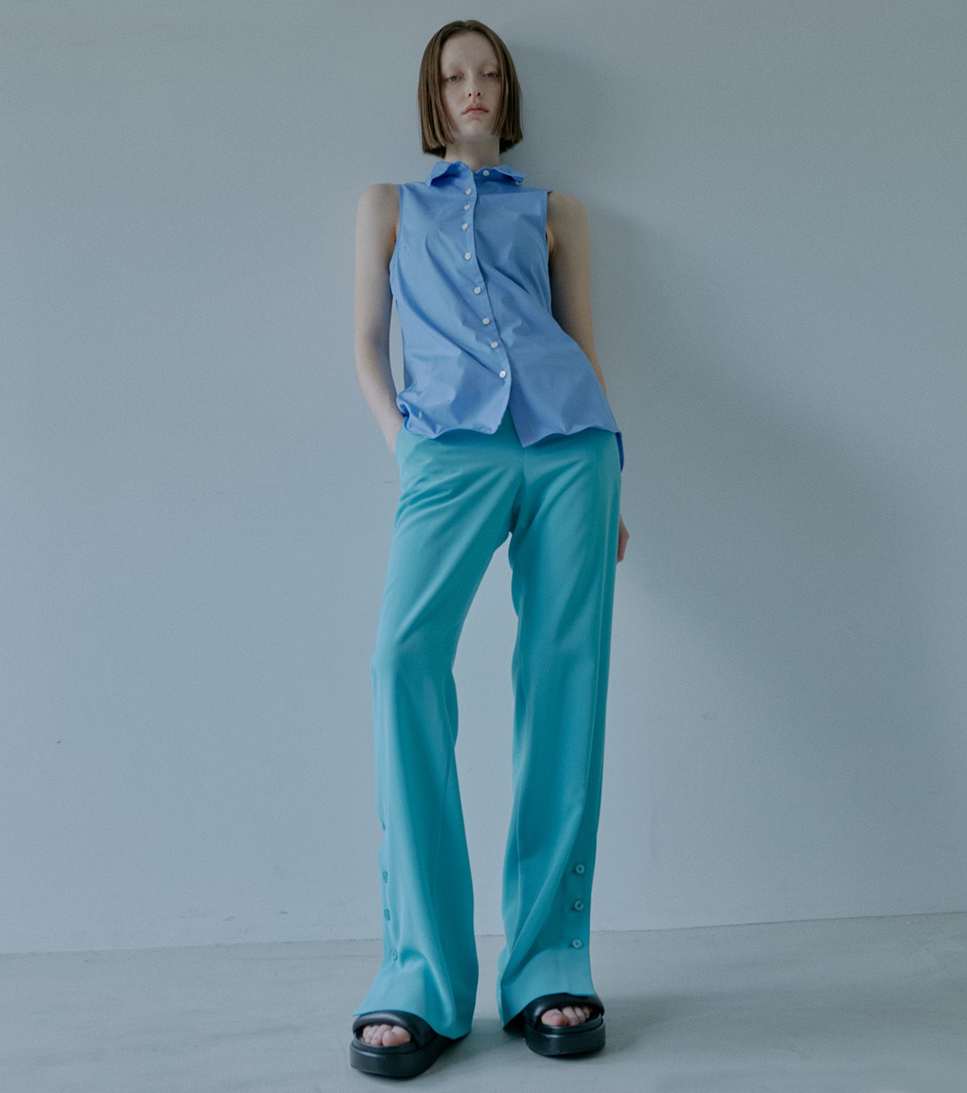Layerd Vest 新品タグ付き　ルシェルブルー LE CIEL BLEU（ルシェルブルー）の「レイヤードベスト / Layerd
