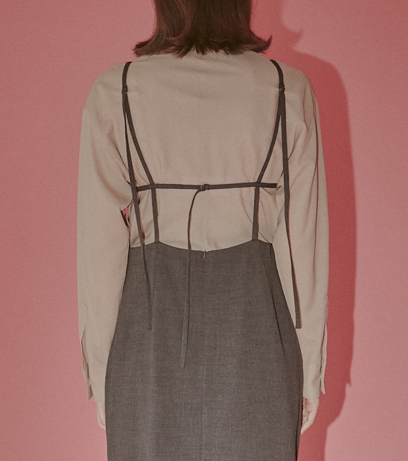 ル シェル ブルー - LE CIEL BLEU | Sheer Wool Shirt w/Neck | RESTIR