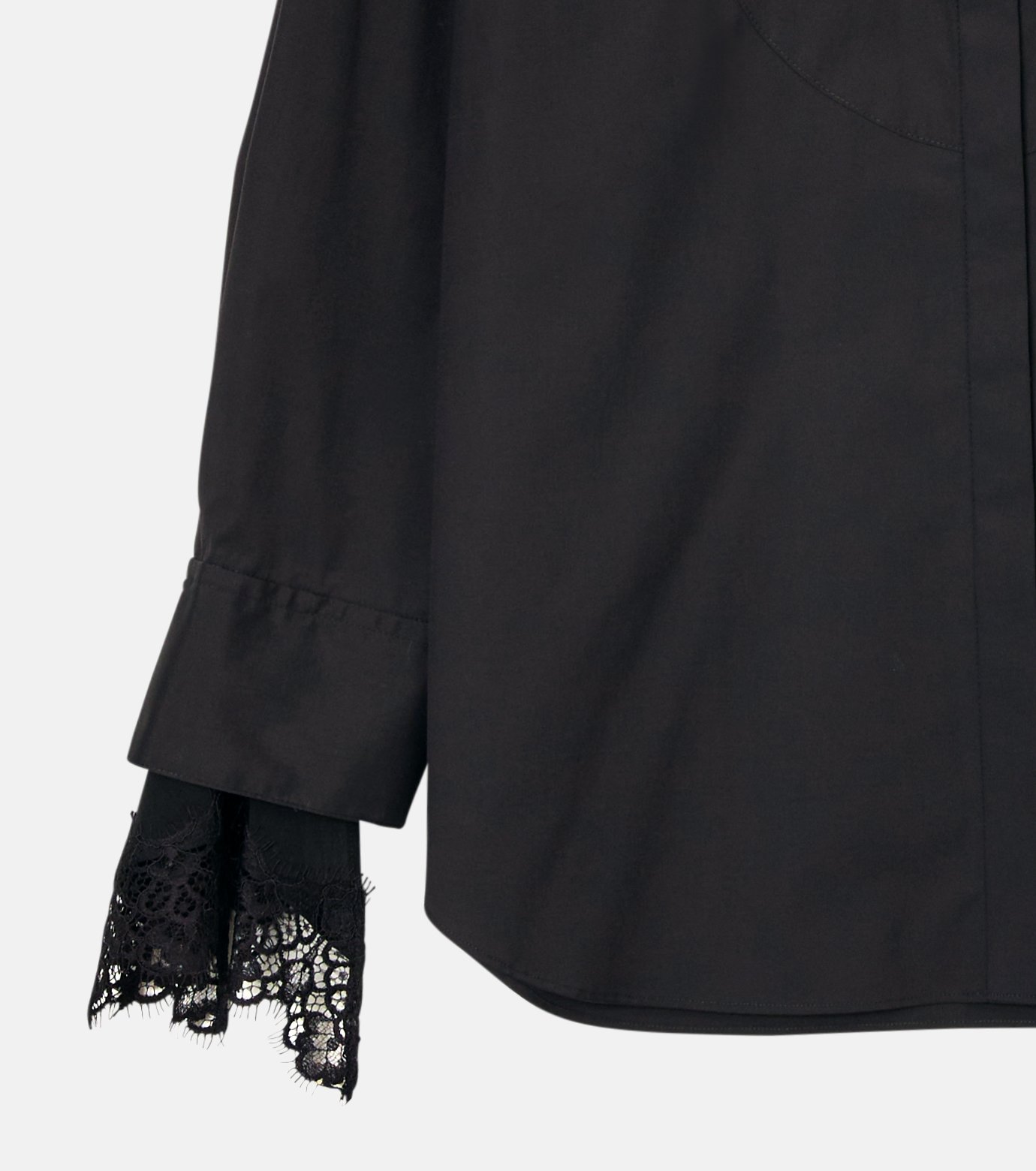 その他 LE-CIEL ル シェル ブルー - LE CIEL BLEU | Voile Shirt w/Detachable Lace