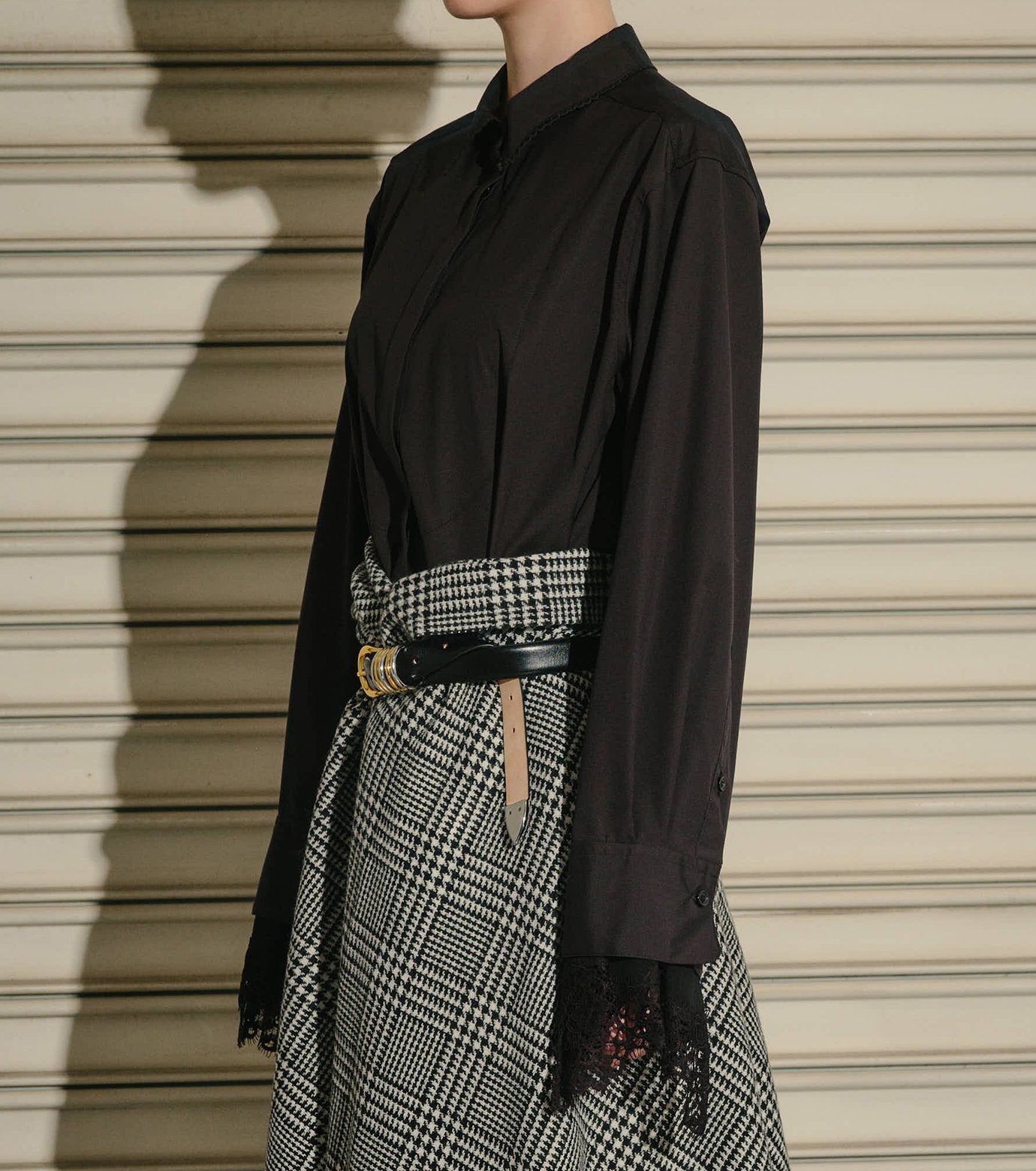 ル シェル ブルー - LE CIEL BLEU | Voile Shirt w/Detachable Lace