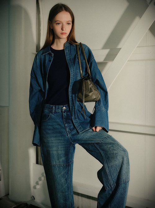 ル シェル ブルー - LE CIEL BLEU | Denim Oversized | RESTIR リステア