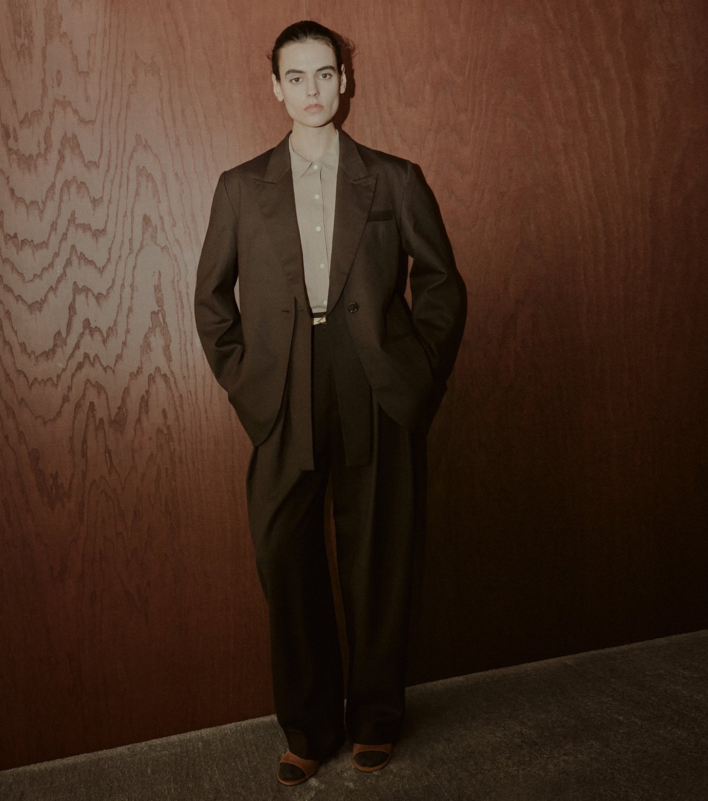 ルシェルブルー　Tailored Jacket brown ル シェル ブルー - LE CIEL BLEU | Tailored Jacket w/Removable