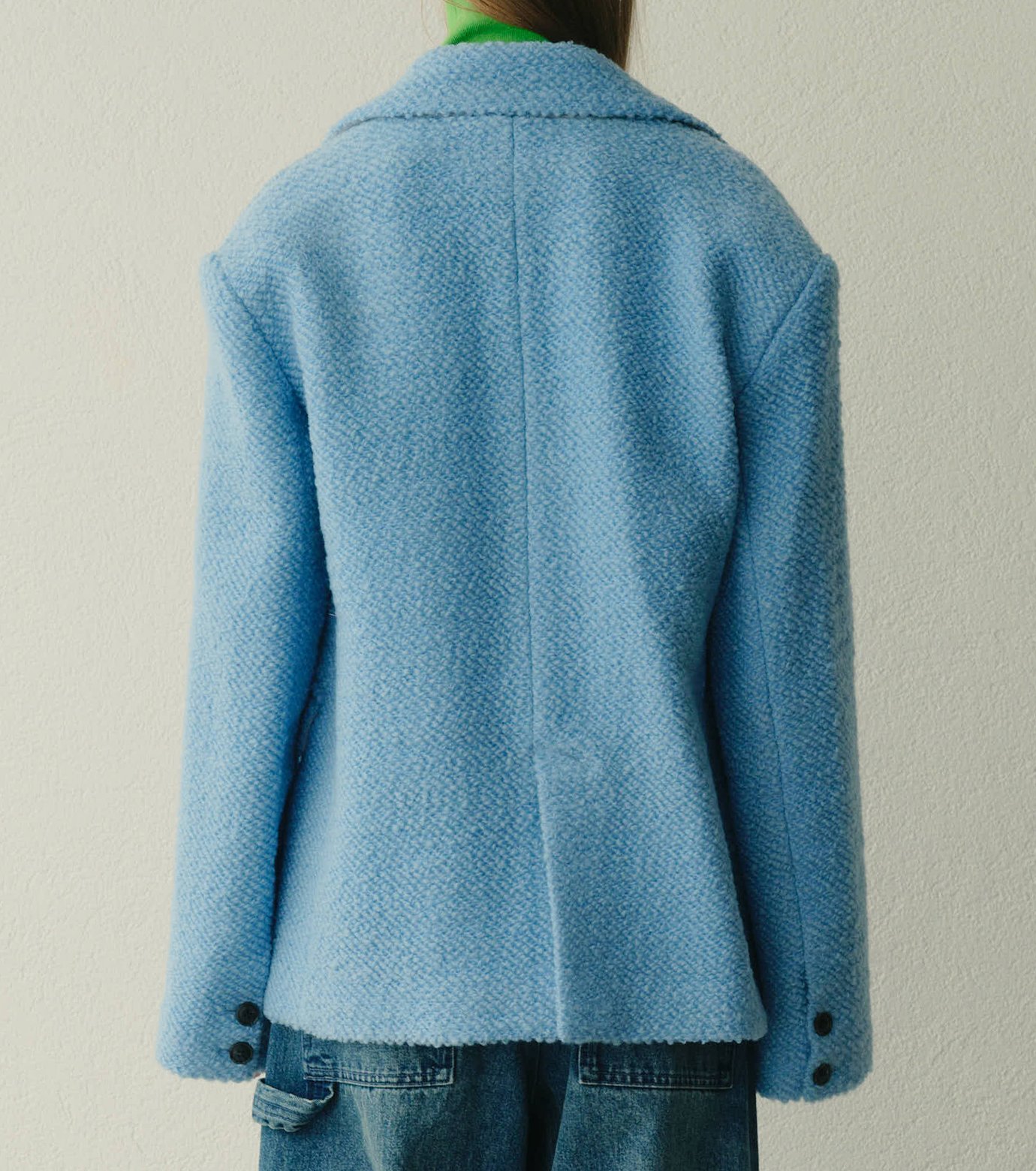 ル シェル ブルー - LE CIEL BLEU | Roving Tweed Oversized | RESTIR