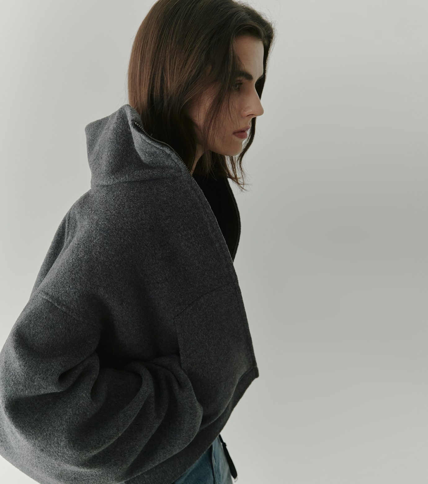 ル シェル ブルー - LE CIEL BLEU | Zip-Up Double-Face | RESTIR リステア