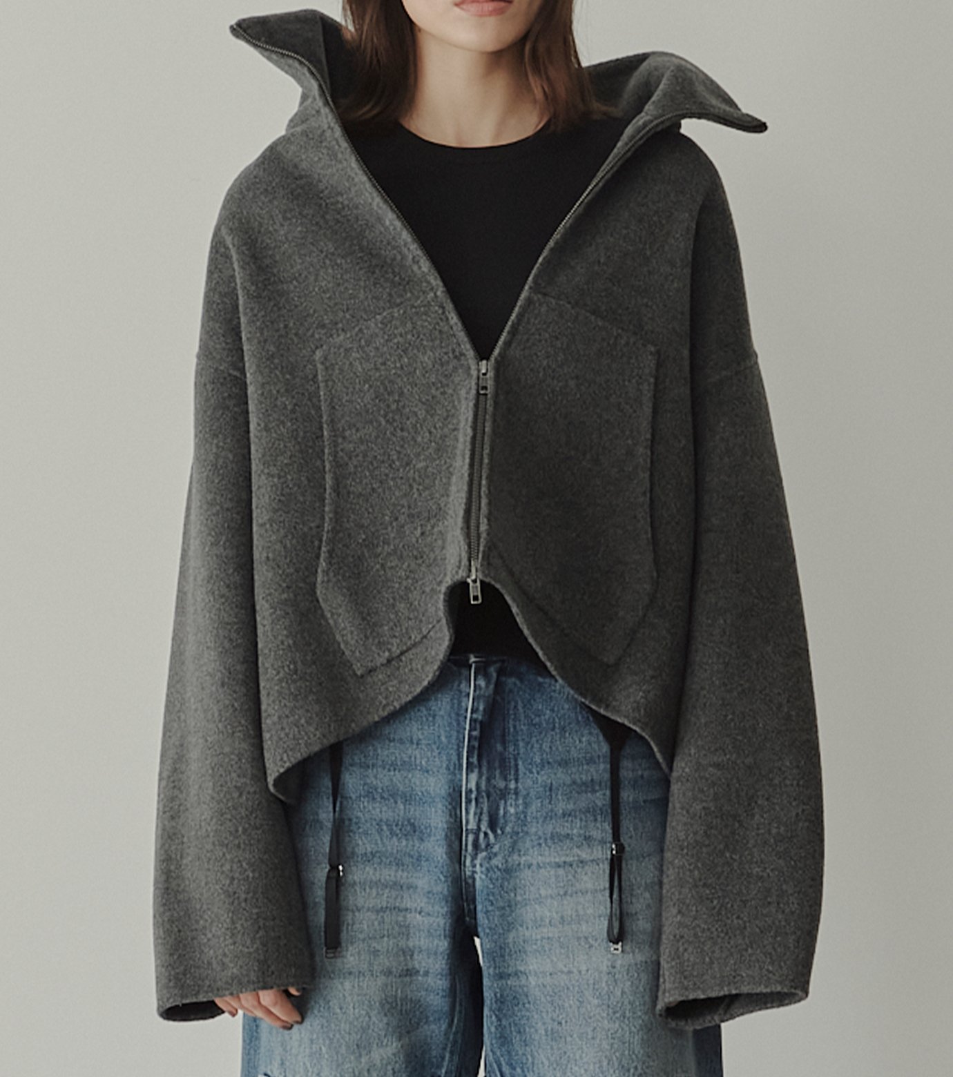 ル シェル ブルー - LE CIEL BLEU | Zip-Up Double-Face | RESTIR リステア