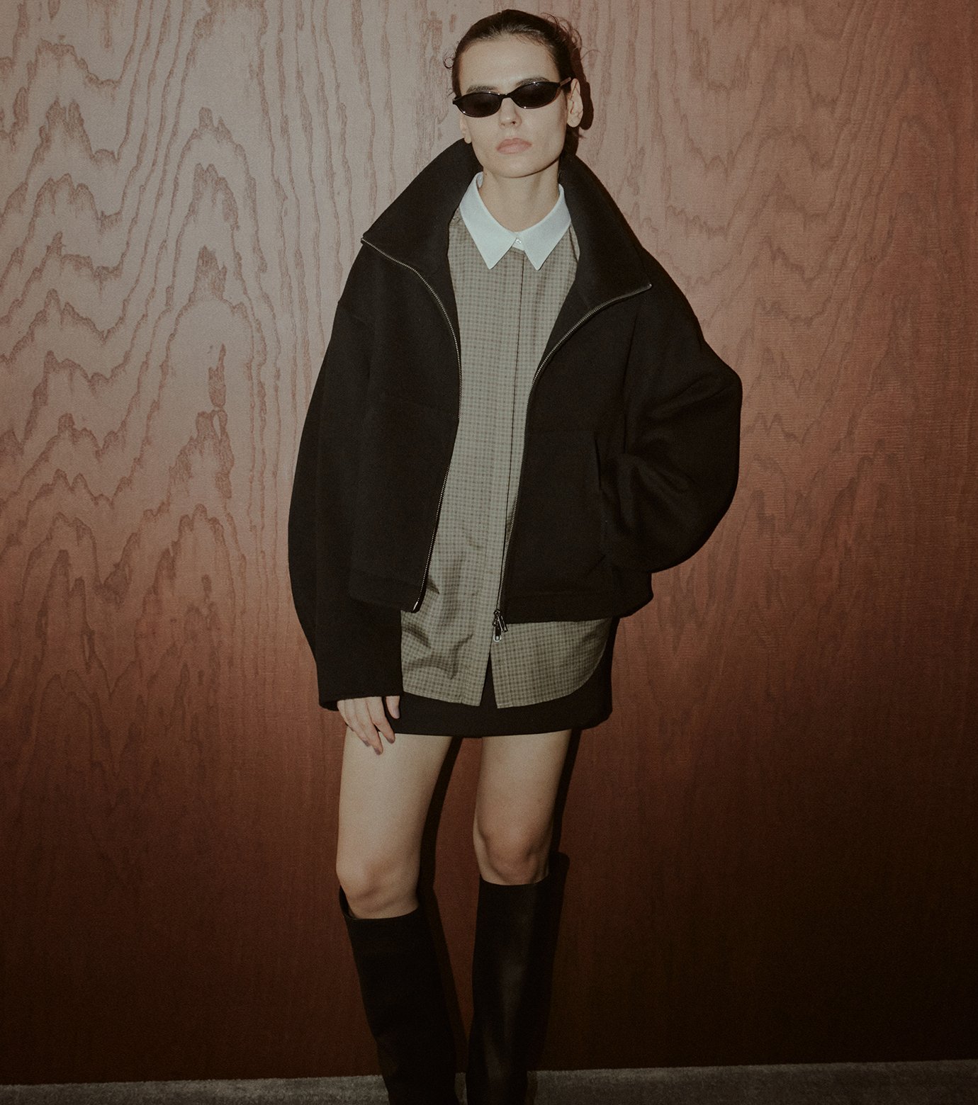 ル シェル ブルー - LE CIEL BLEU | Zip-Up Double-Face | RESTIR リステア