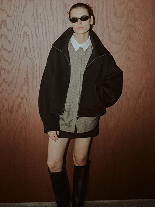 ル シェル ブルー - LE CIEL BLEU | Zip-Up Double-Face | RESTIR リステア