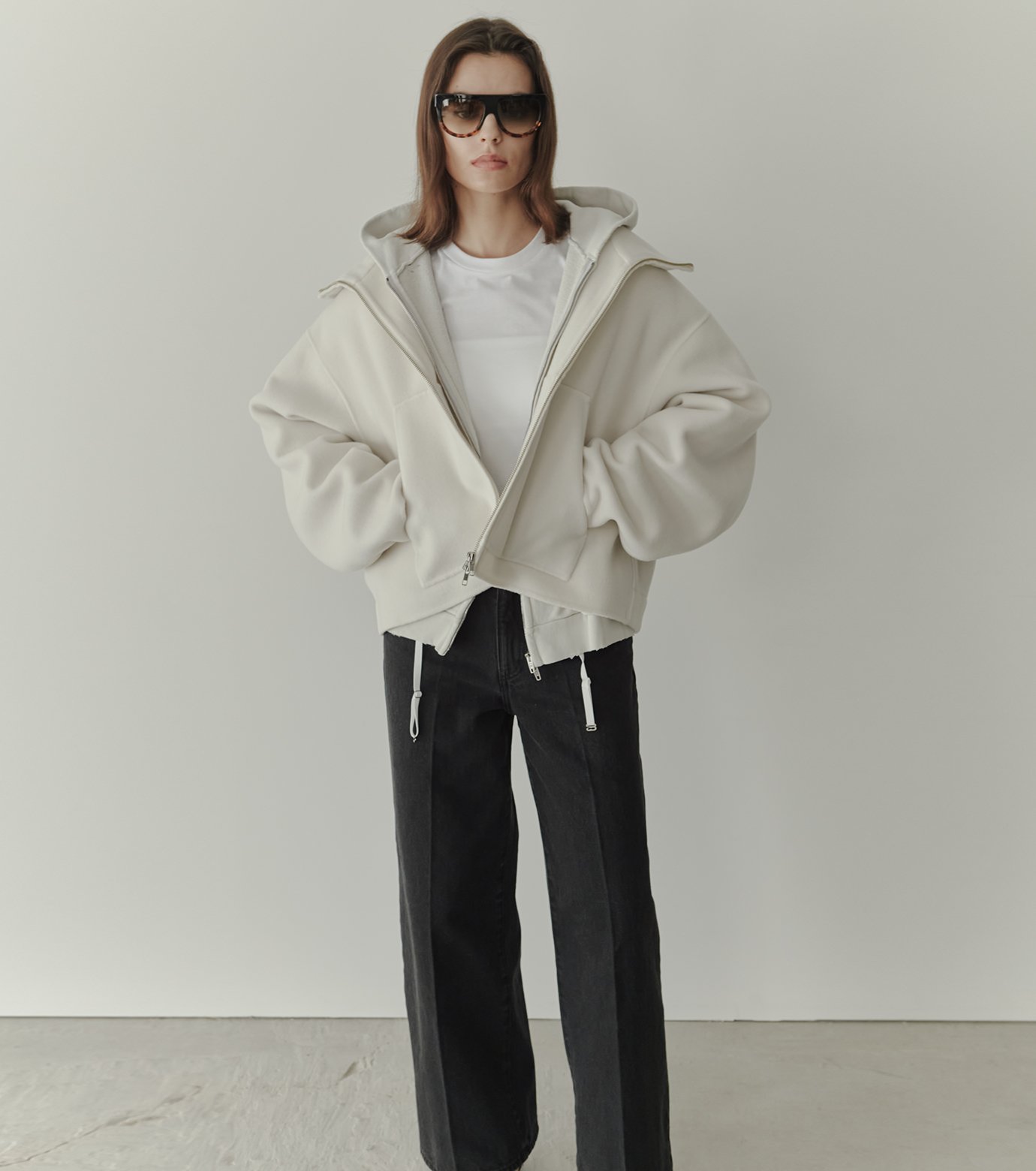 ル シェル ブルー - LE CIEL BLEU | Zip-Up Double-Face | RESTIR リステア