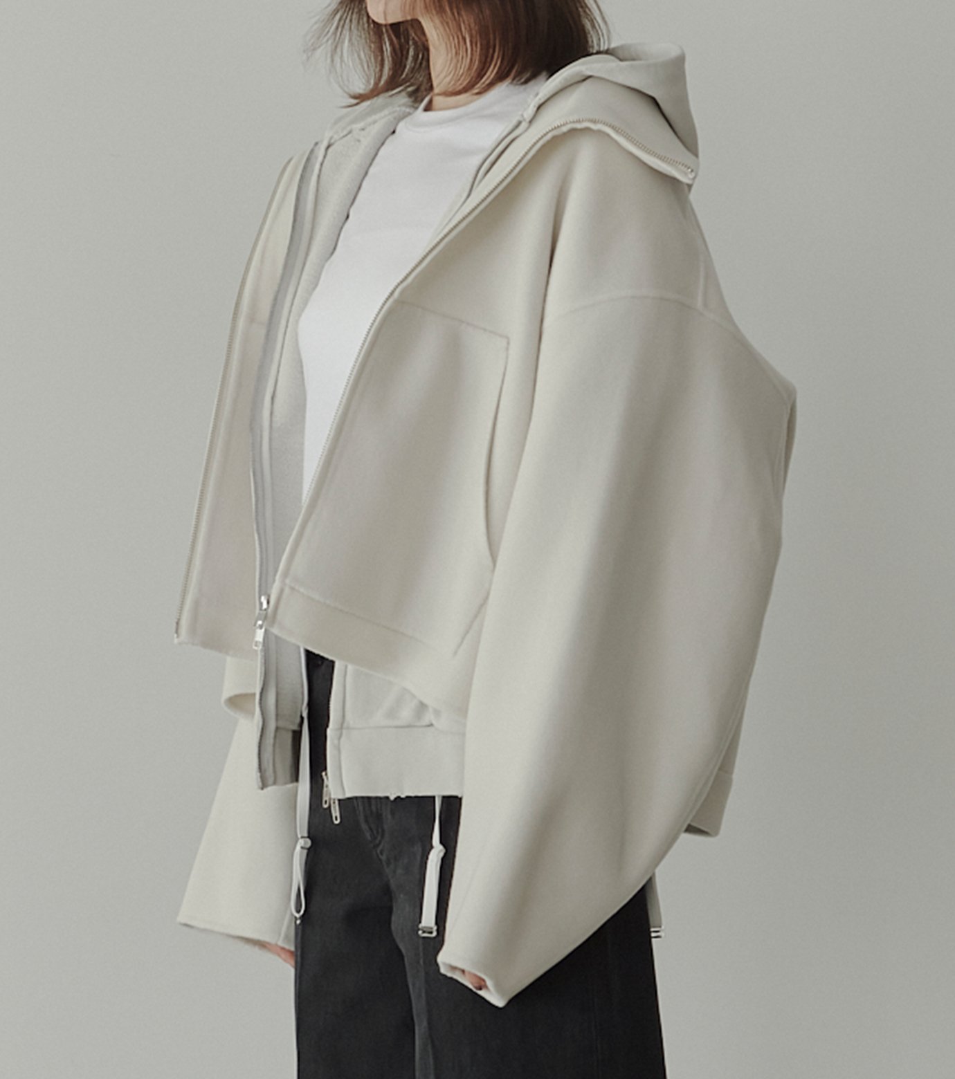 ル シェル ブルー - LE CIEL BLEU | Zip-Up Double-Face | RESTIR リステア