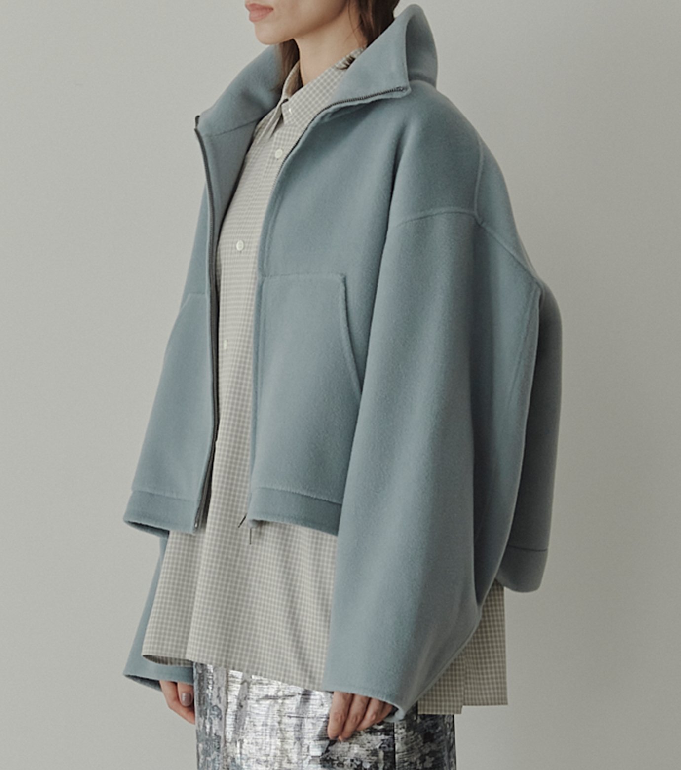 ル シェル ブルー - LE CIEL BLEU | Zip-Up Double-Face | RESTIR リステア