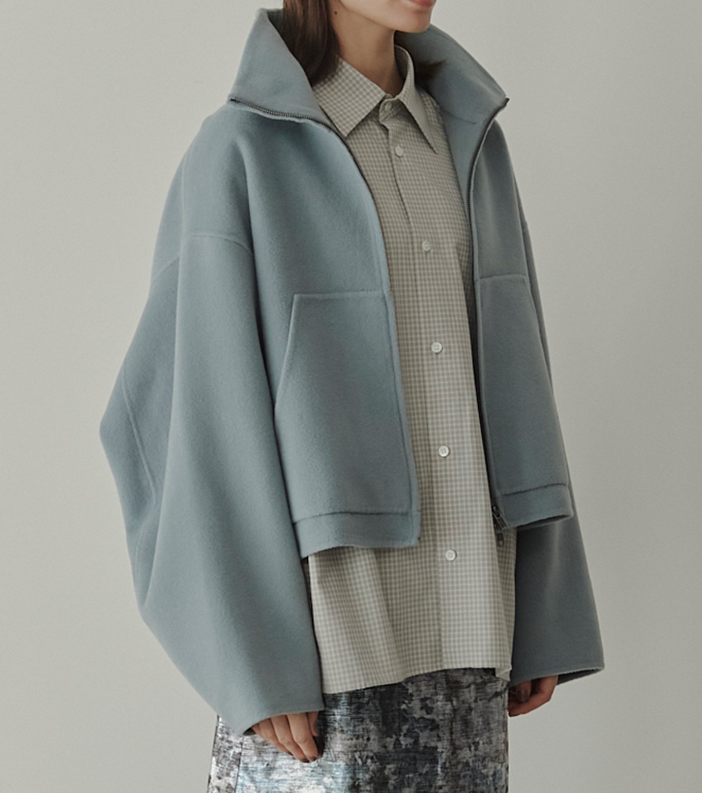 ル シェル ブルー - LE CIEL BLEU | Zip-Up Double-Face | RESTIR リステア