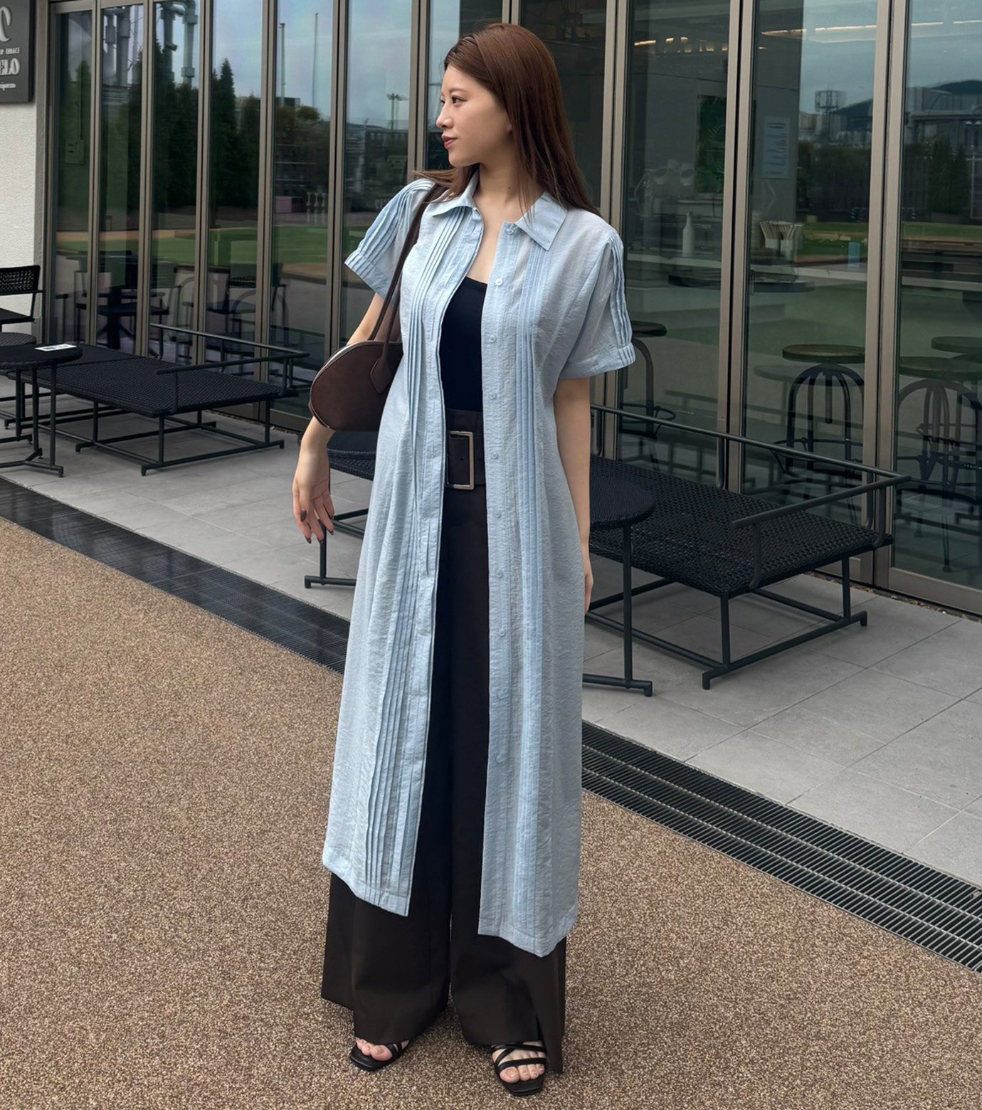 ル シェル ブルー - LE CIEL BLEU | Pleated Dress-Light | RESTIR