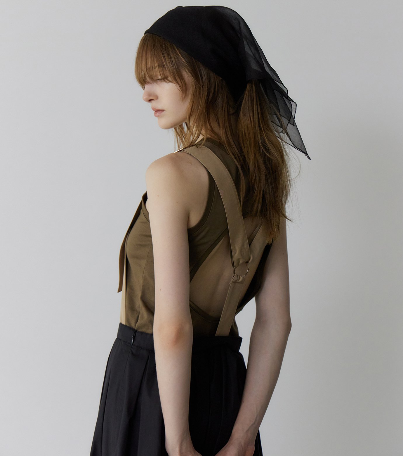 LE CIEL BLEU サイドスリットテーラードシャツ ル シェル ブルー - LE CIEL BLEU | Hook Eye Blazer Shirt