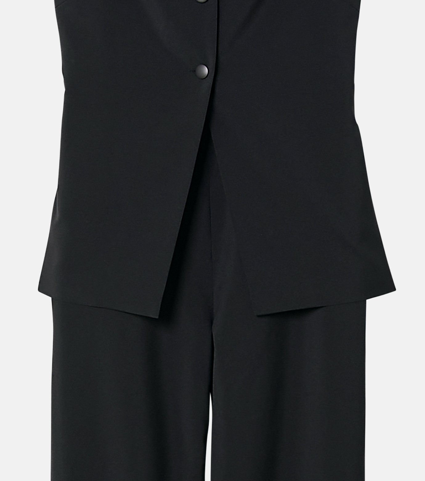 ル シェル ブルー - LE CIEL BLEU | Suiting Jumpsuit-Black-36