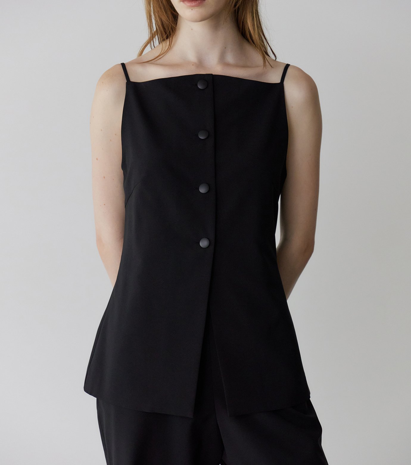 【新品タグ付】LE CIEL BLEU ベルテッドサファリジャンプスーツ※訳有 ル シェル ブルー - LE CIEL BLEU | Suiting Jumpsuit-Black-38