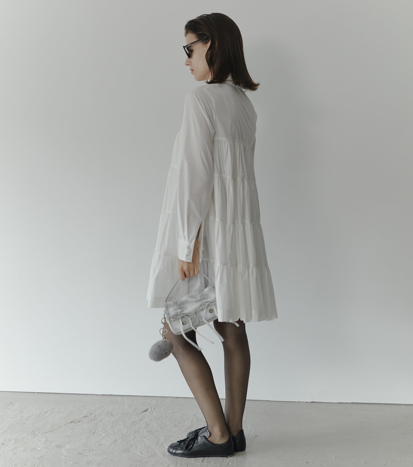 ル シェル ブルー - LE CIEL BLEU | Dramatic Gathered Shirt | RESTIR