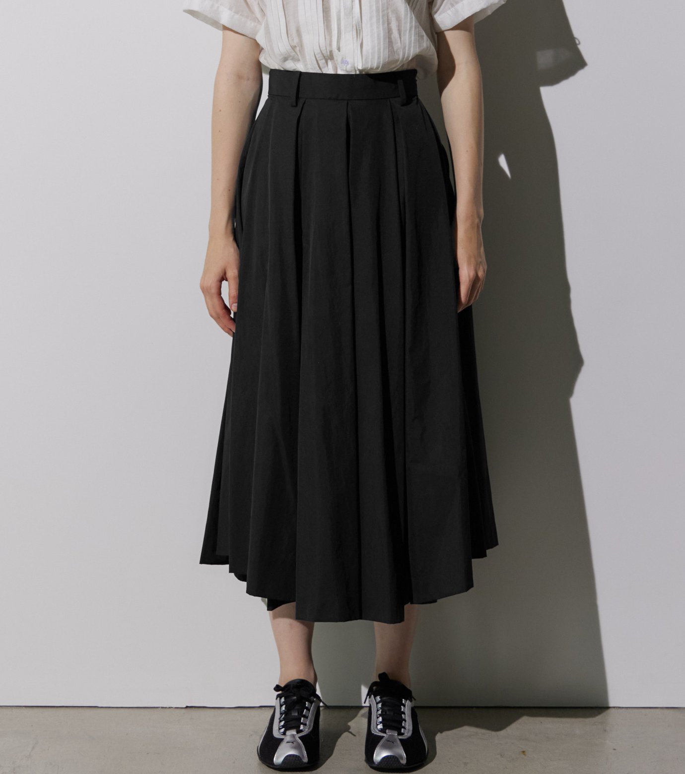 LE CIEL BLEU ルシェルブルー＊ウエストリボンスカート ル シェル ブルー - LE CIEL BLEU | Paneled Drape Maxi