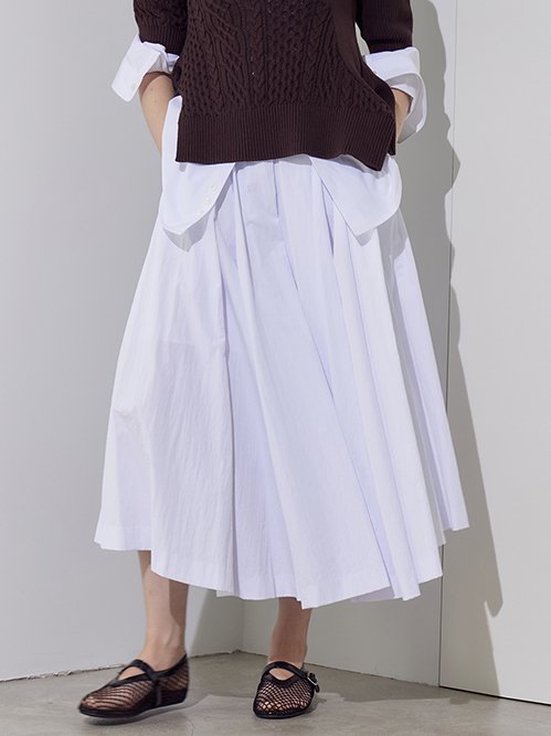 美品　リステア　ジャガード　スカート　ルシェルブルー　リステア　 ドゥロワー ル シェル ブルー - LE CIEL BLEU | Jacquard Half Flare