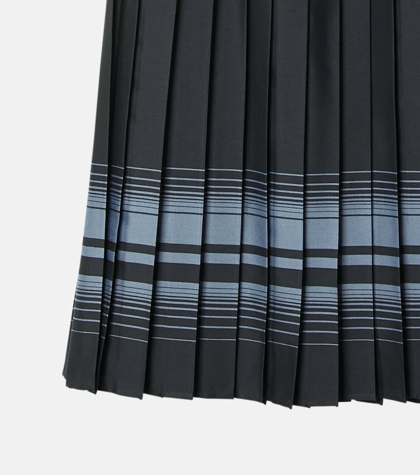 ル シェル ブルー - LE CIEL BLEU | Pleated Skirt w/Multi-Striped