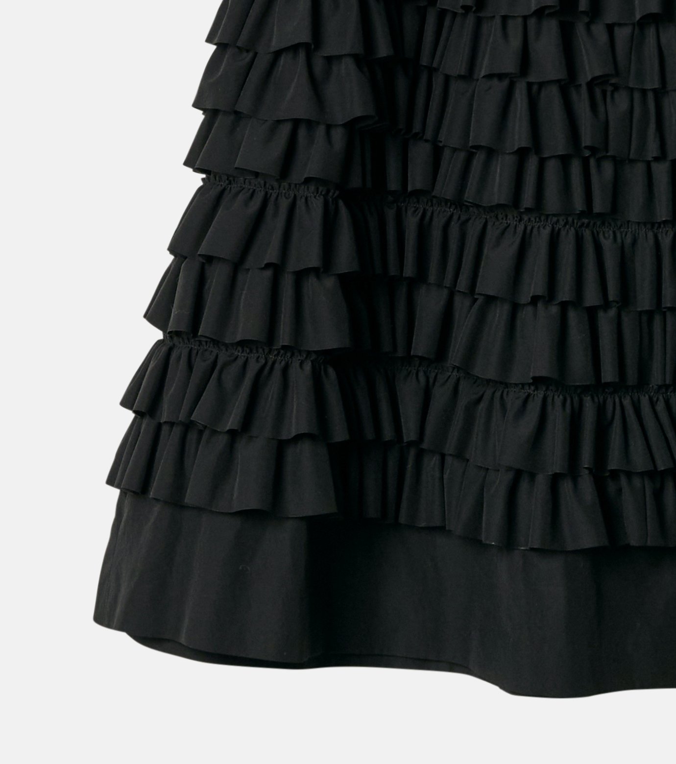 ルシェルブルー フリルスカート ミディ丈 ラッフル 黒 36 新品 ル シェル ブルー - LE CIEL BLEU | 【ウエストゴム】Ruffle Midi