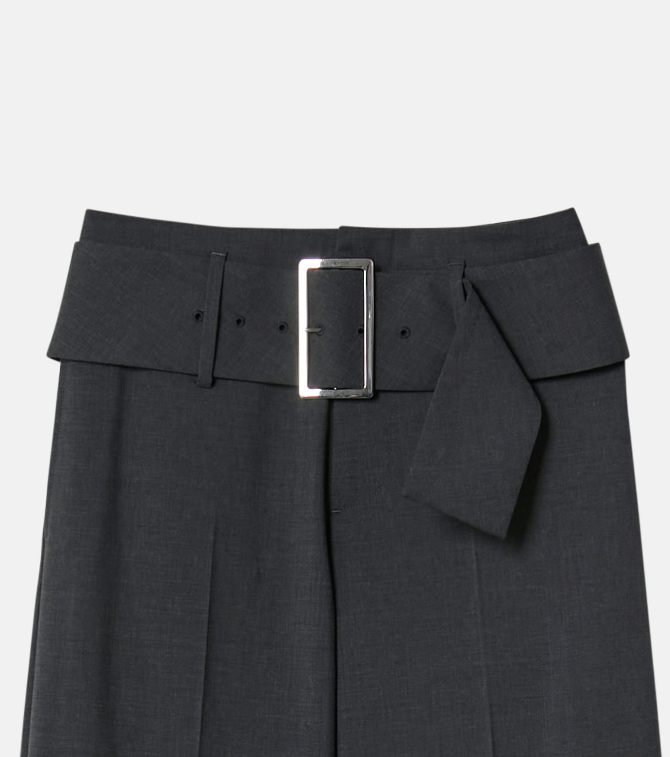 ル シェル ブルー - LE CIEL BLEU | Relaxed Fit Trousers w/Wide