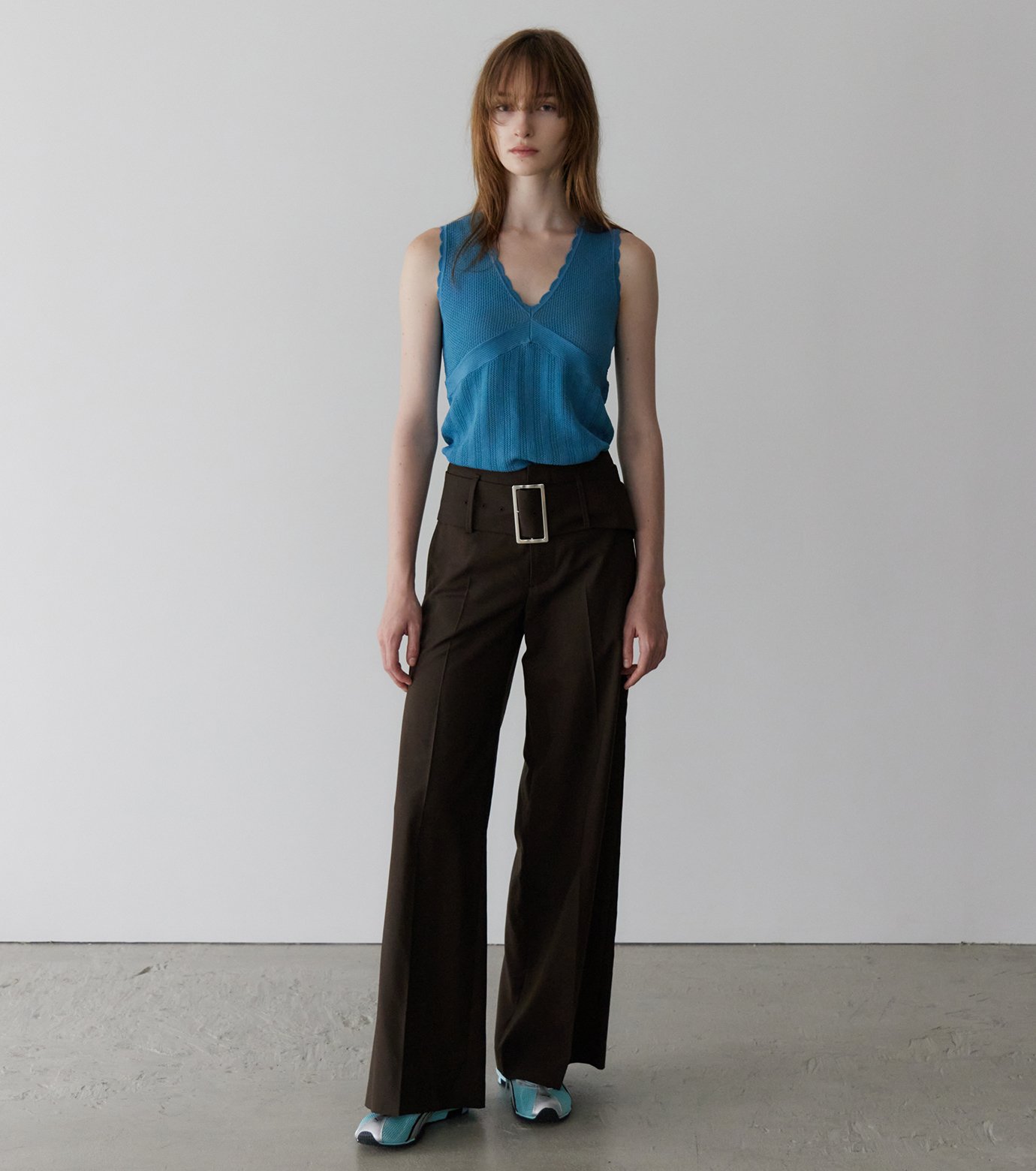 ル シェル ブルー - LE CIEL BLEU | Relaxed Fit Trousers w