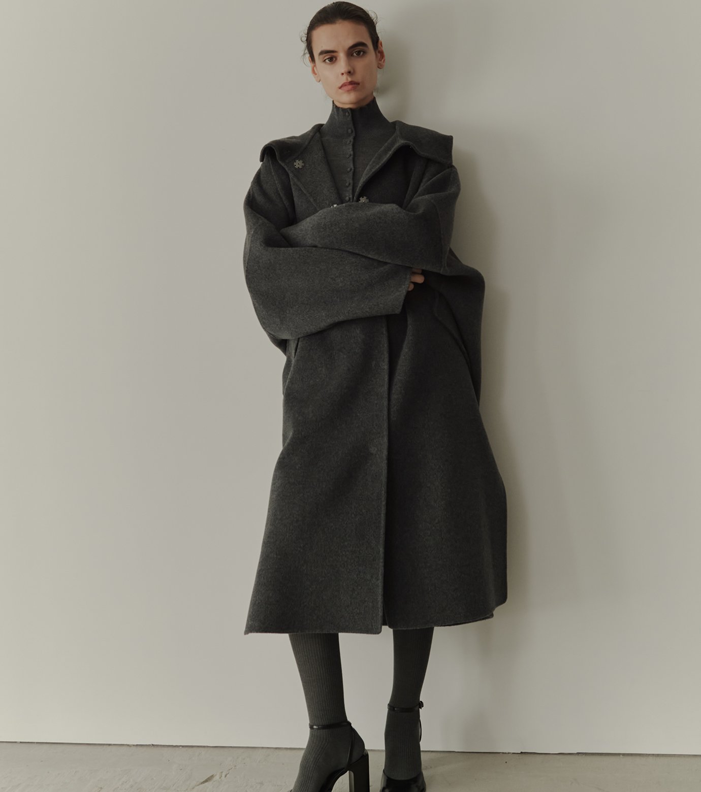 ジャケット・アウター LE CIEL BLEU Hooded Double-Face Coat フードダブルフェイスコート / Hooded Double-Face Coat（その他