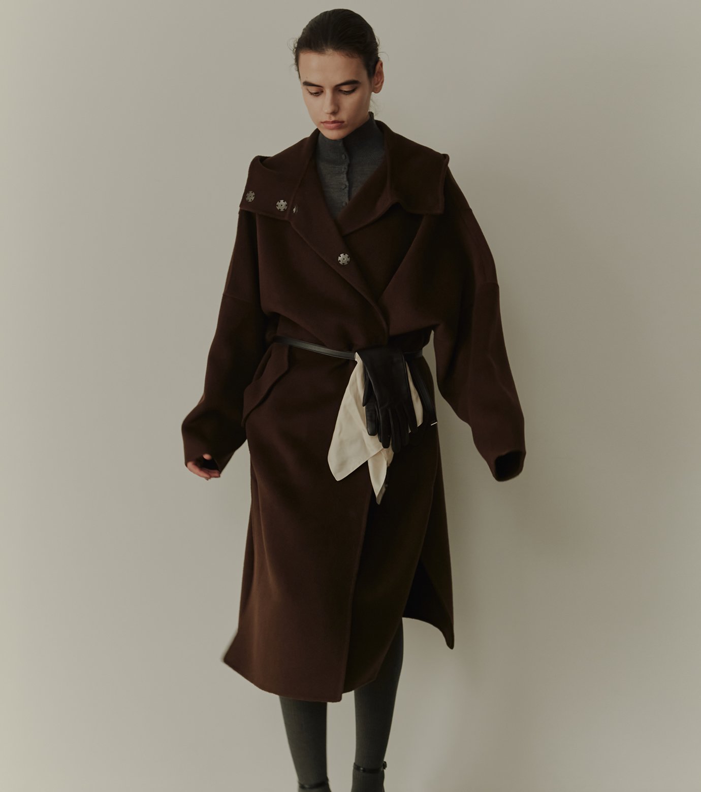 ルシェルブルー　Hooded Double-Face Coat セール】フードダブルフェイスコート / Hooded Double-Face Coat