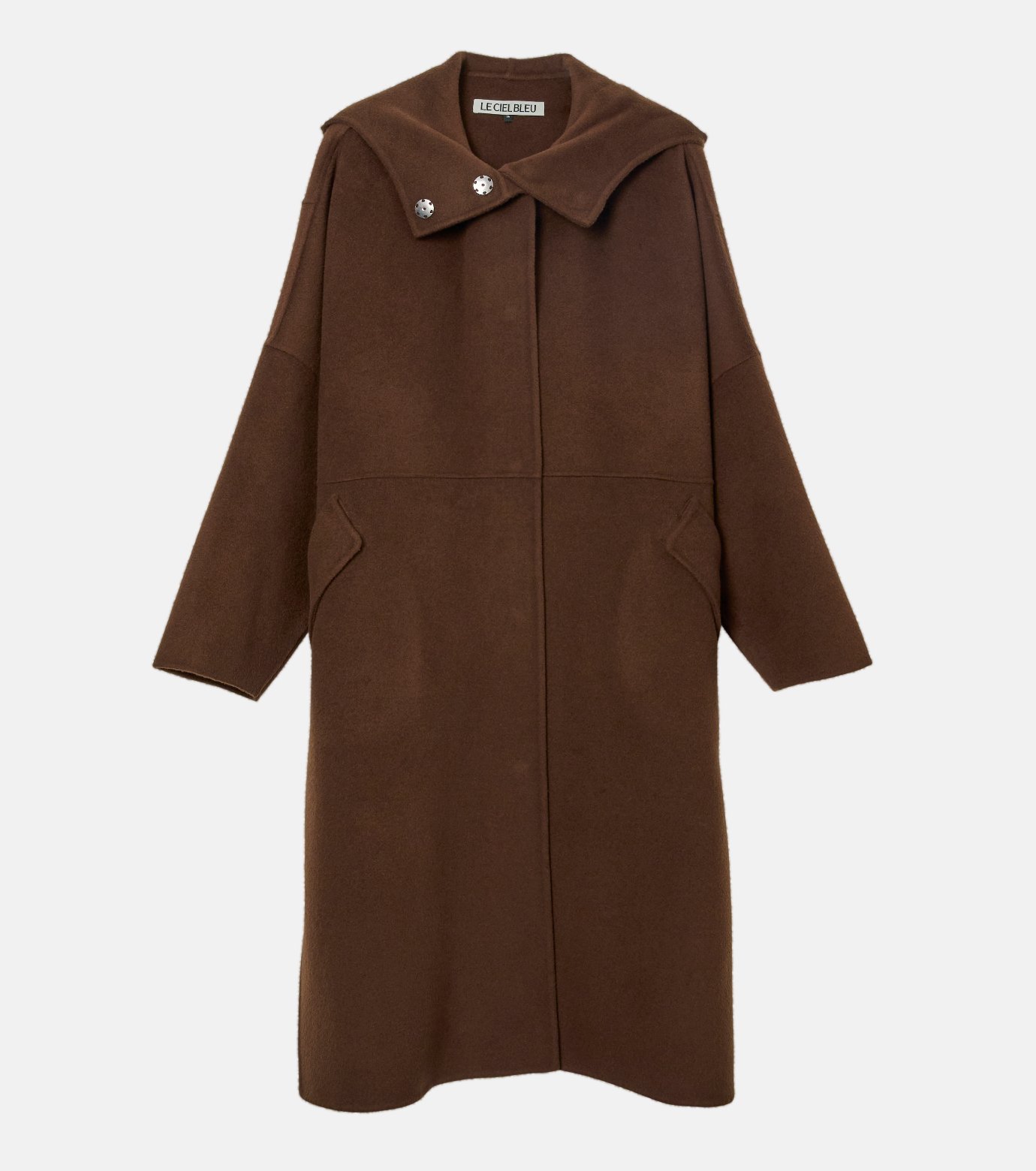 ルシェルブルー　Hooded Double-Face Coat LE CIEL BLEU｜フードダブルフェイスコート / Hooded Double-Face Coat