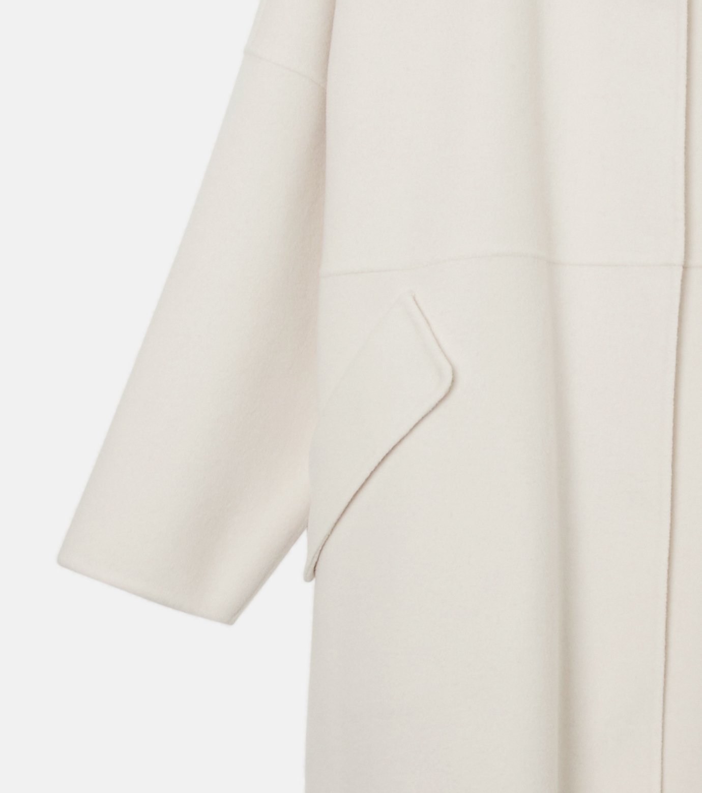 ル シェル ブルー - LE CIEL BLEU | Hooded Double-Face Coat-Off