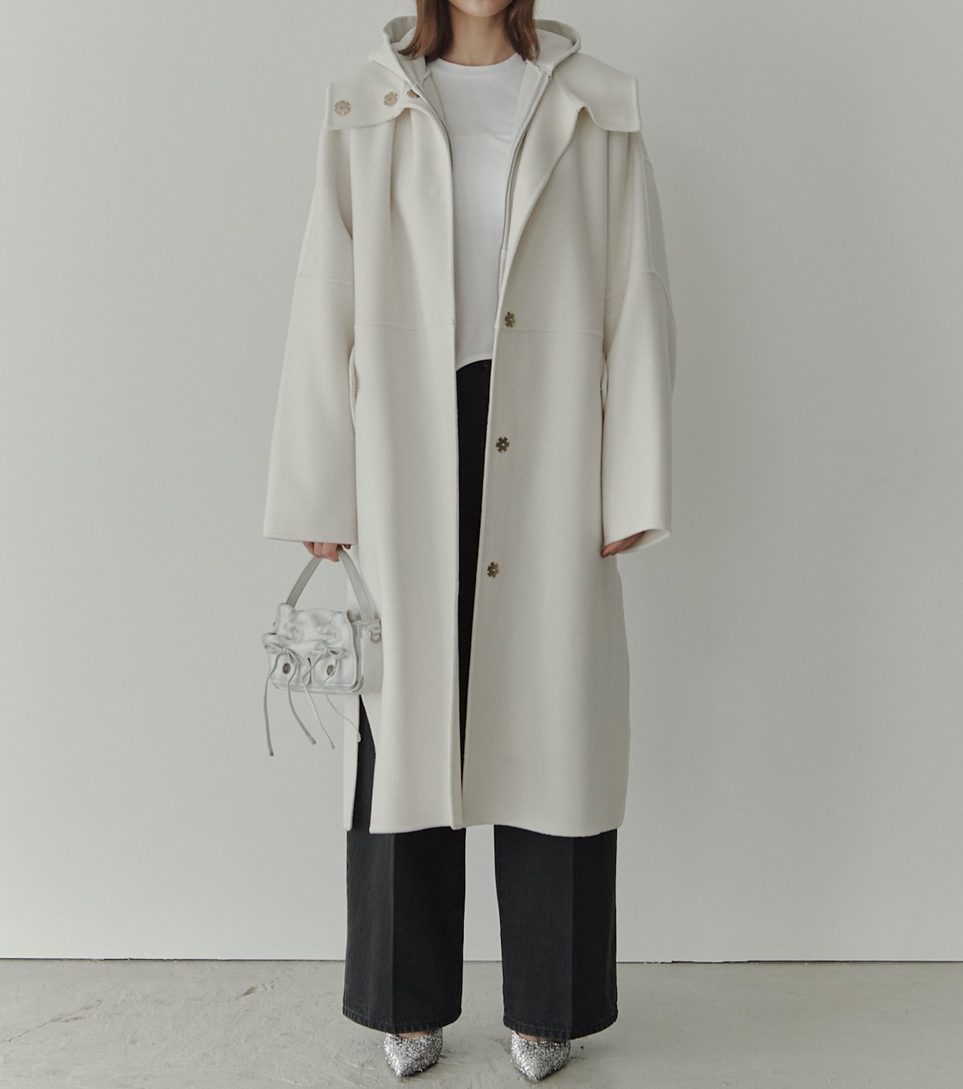 ル シェル ブルー - LE CIEL BLEU | Hooded Double-Face Coat