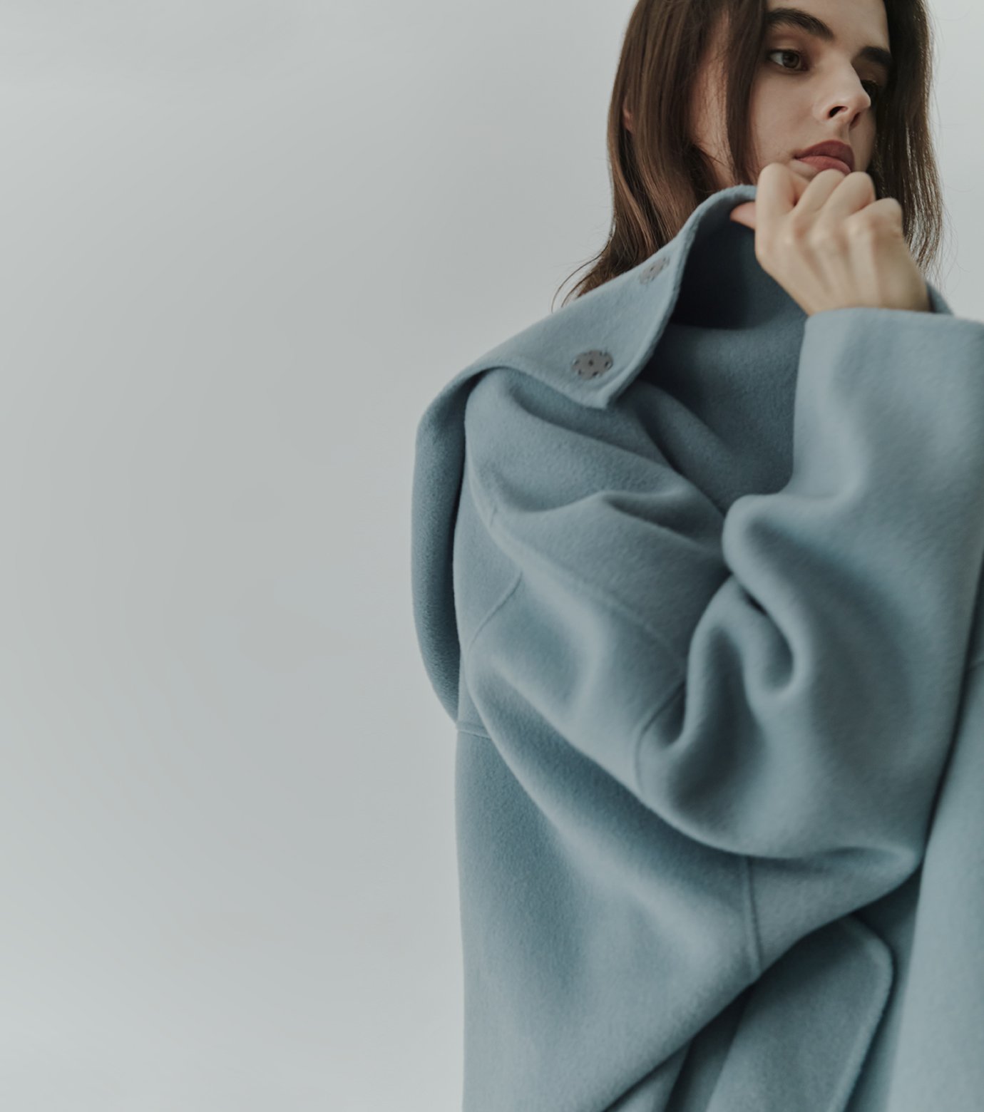 ル シェル ブルー - LE CIEL BLEU | Hooded Double-Face Coat