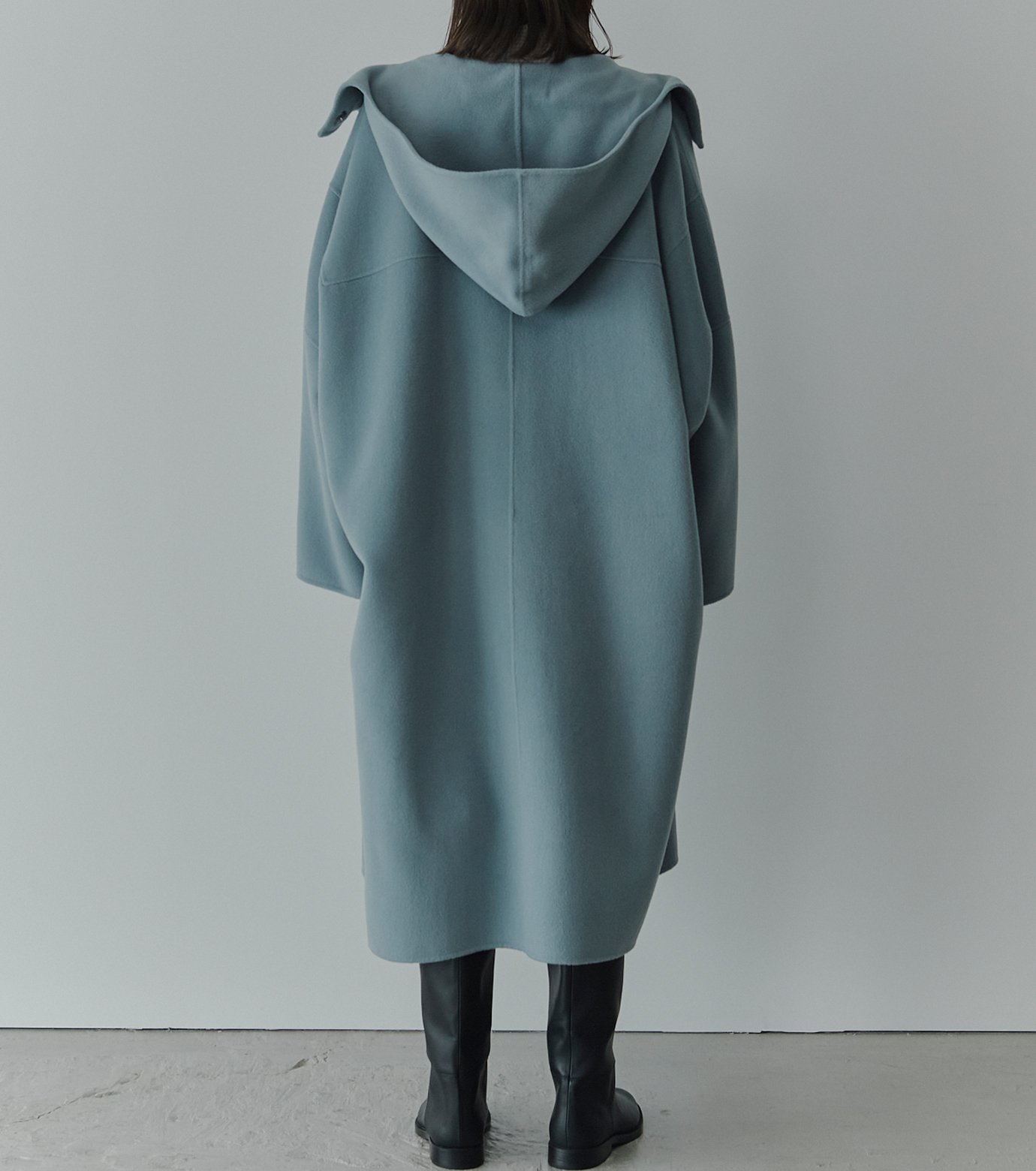ル シェル ブルー - LE CIEL BLEU | Hooded Double-Face Coat