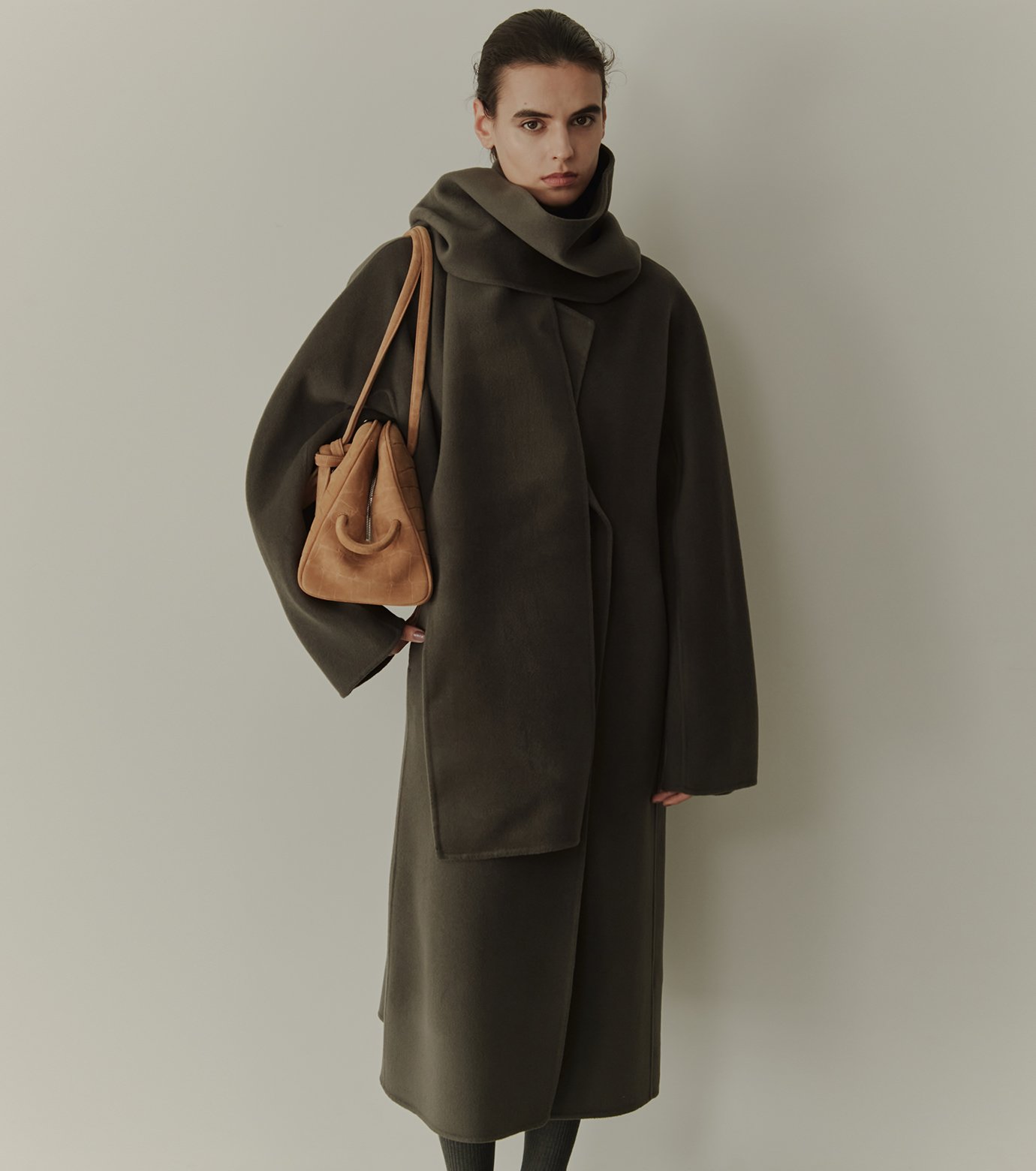 LE CIEL BLEU Double-Face Wrap Coat 新品 ル シェル ブルー - LE CIEL BLEU | Double-Face Wrap Coat | RESTIR