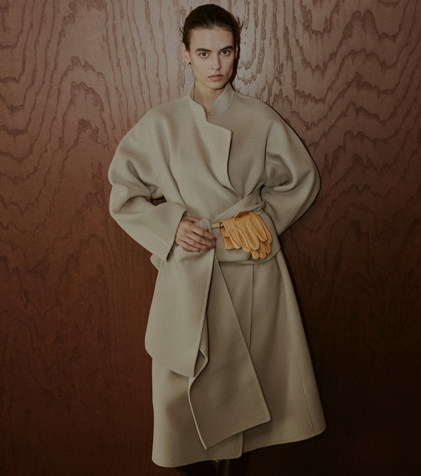 LE CIEL BLEU Double-Face Wrap Coat 新品 ル シェル ブルー - LE CIEL BLEU | Double-Face Wrap Coat | RESTIR