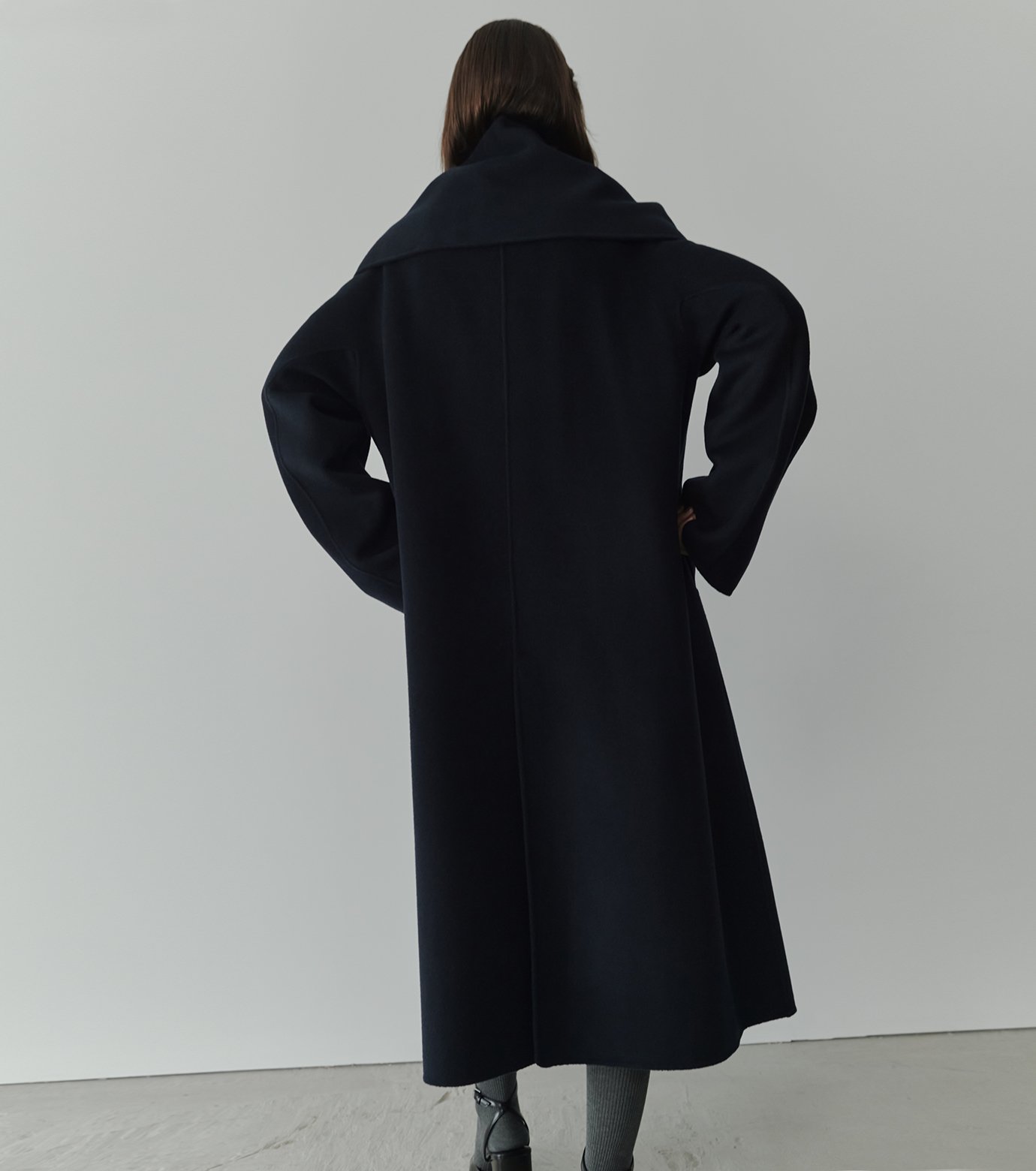 ル シェル ブルー - LE CIEL BLEU | Double-Face Wrap Coat | RESTIR