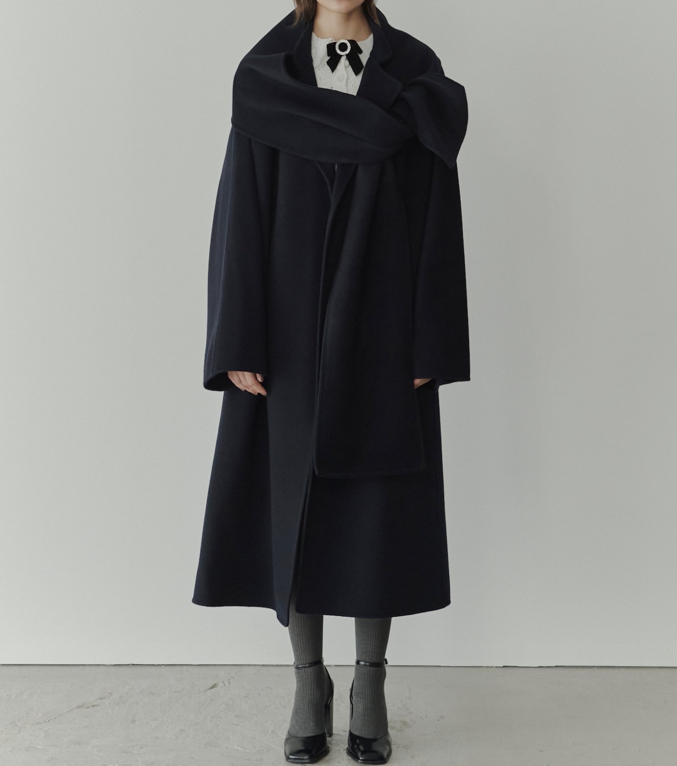 ル シェル ブルー - LE CIEL BLEU | Double-Face Wrap Coat | RESTIR