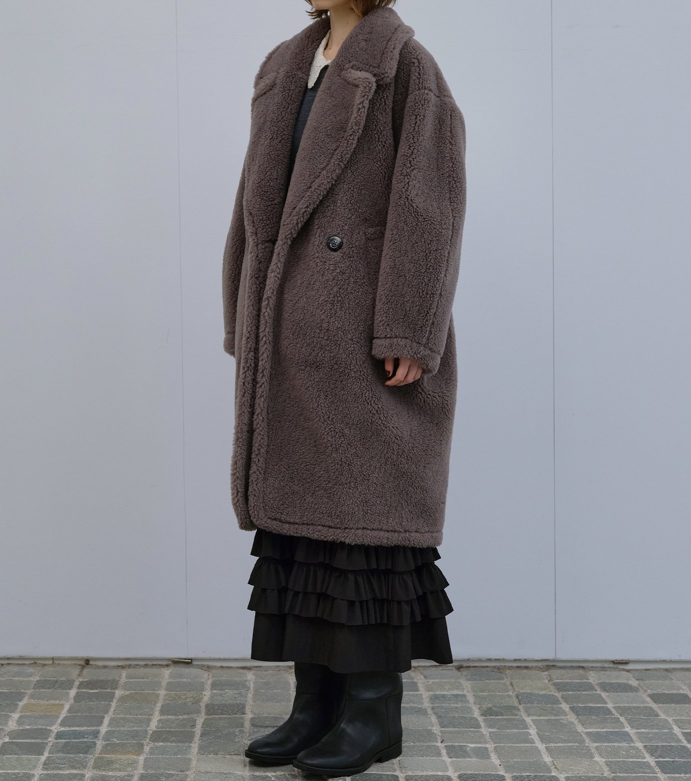 ル シェル ブルー - LE CIEL BLEU | Faux Shearling Cocoon | RESTIR