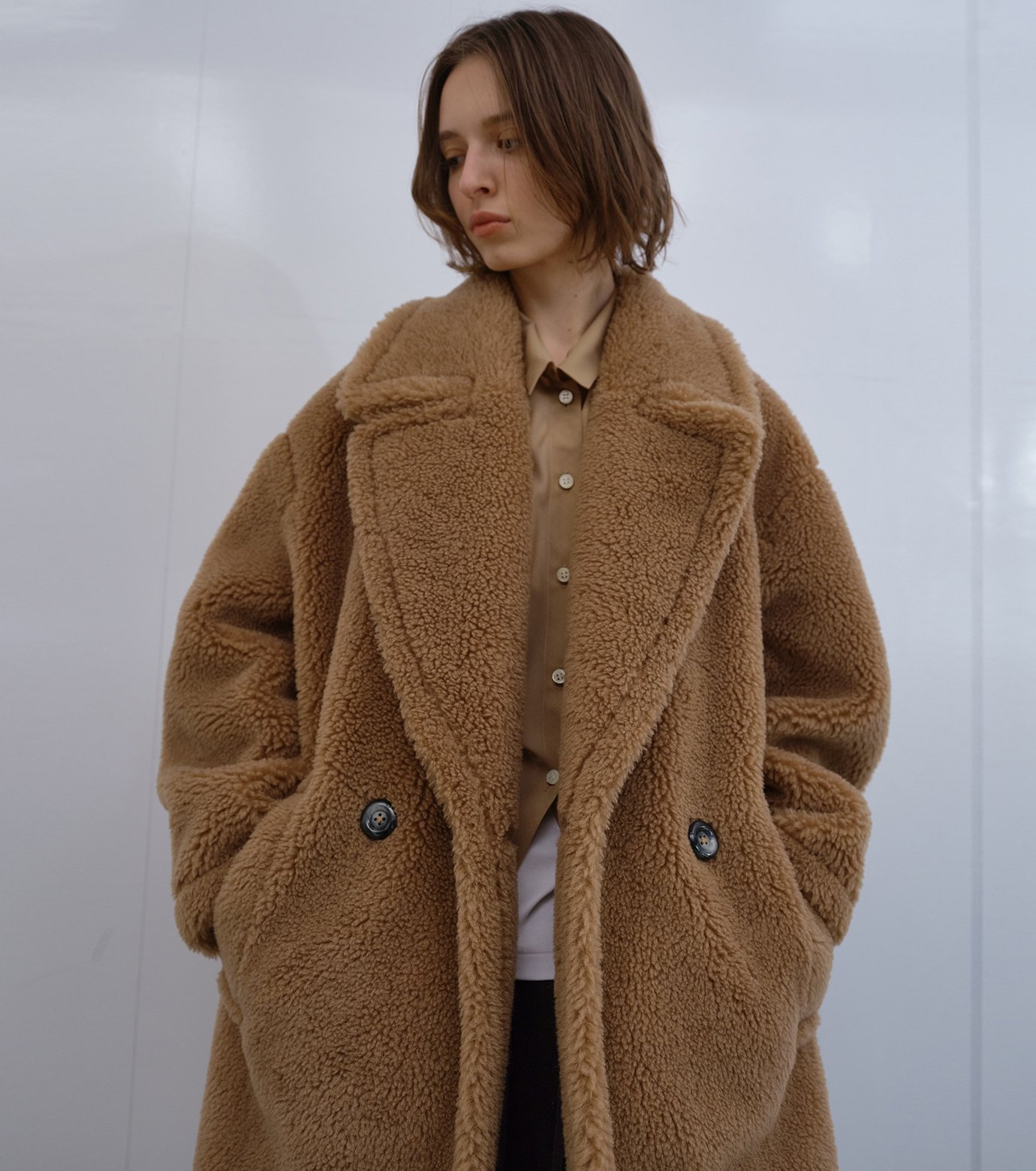 ル シェル ブルー - LE CIEL BLEU | Faux Shearling Cocoon | RESTIR
