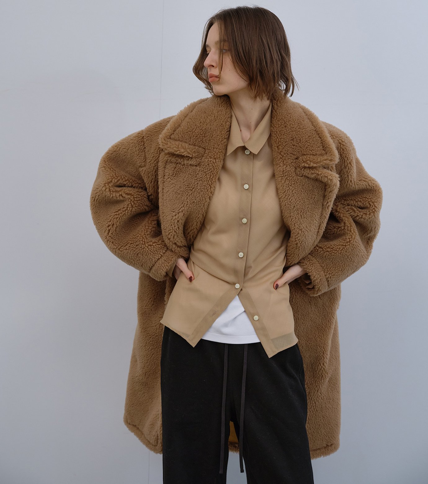 ル シェル ブルー - LE CIEL BLEU | Faux Shearling Cocoon | RESTIR