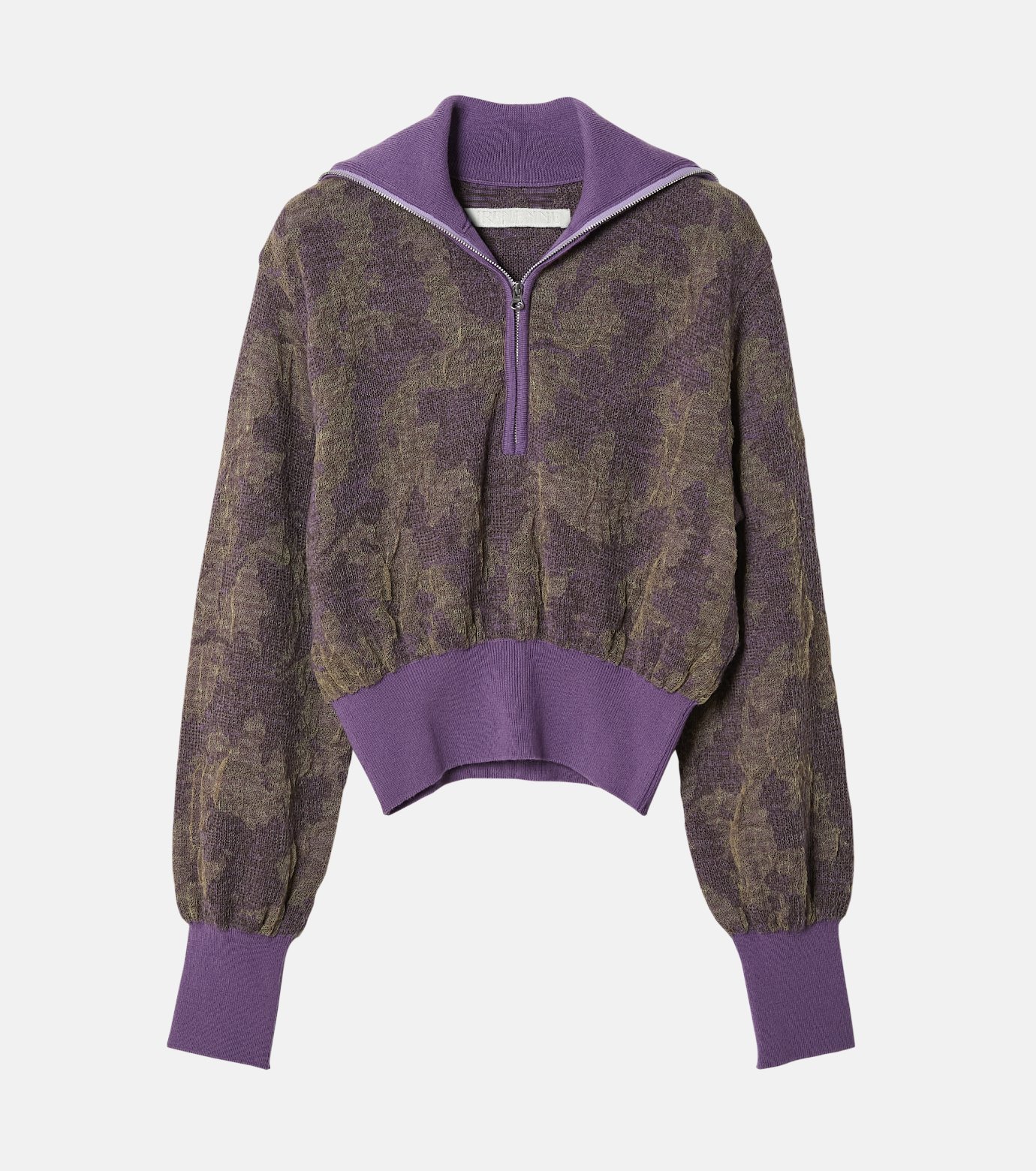 アイレネ - IRENENNE | Layered Jacquard Zip-Up | RESTIR リステア