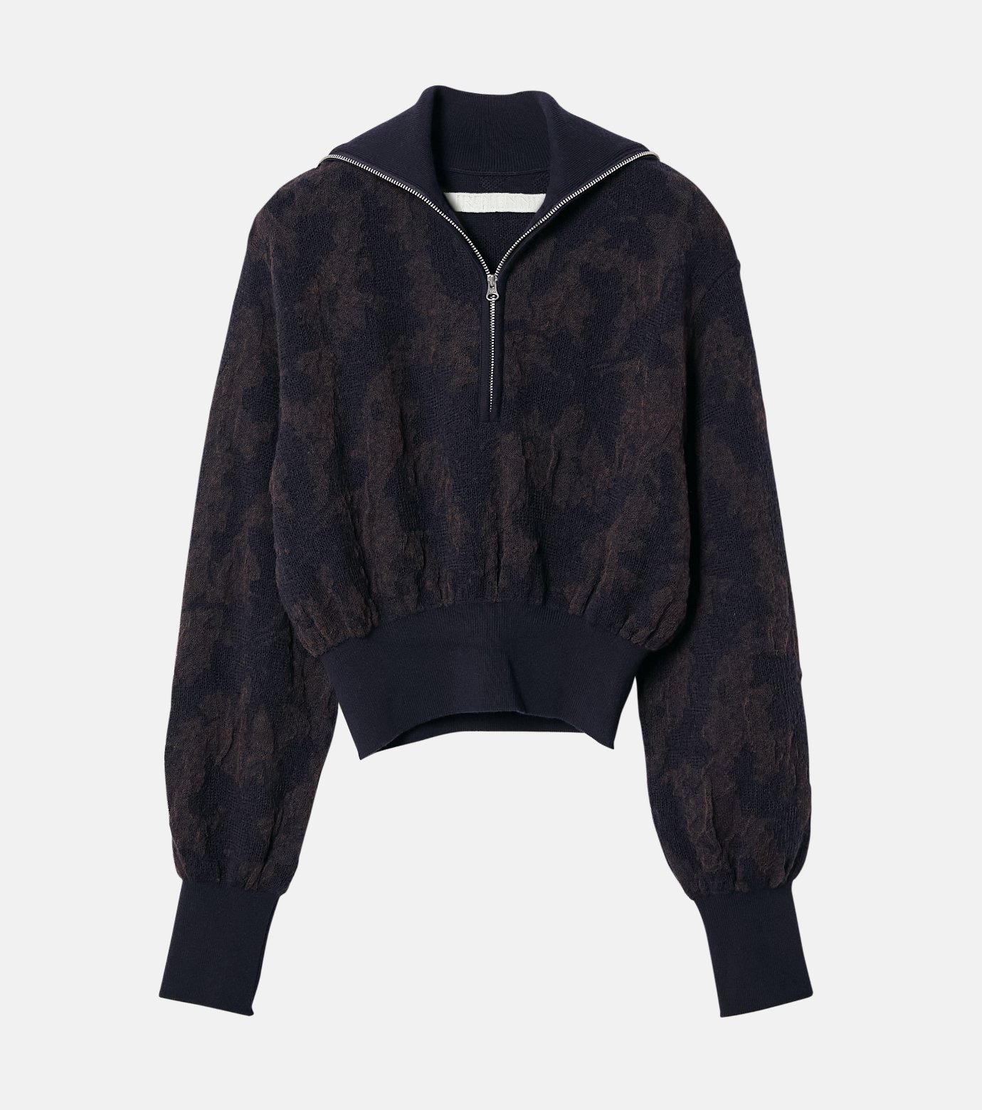 アイレネ - IRENENNE | Layered Jacquard Zip-Up | RESTIR リステア