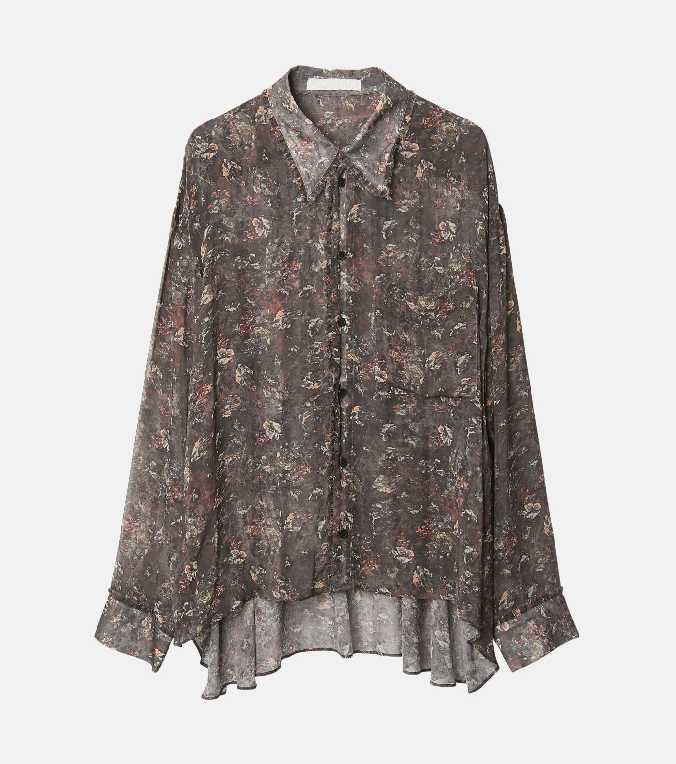 アイレネ - IRENENNE | Sheer Shirt w/Floral & Mineral | RESTIR リステア