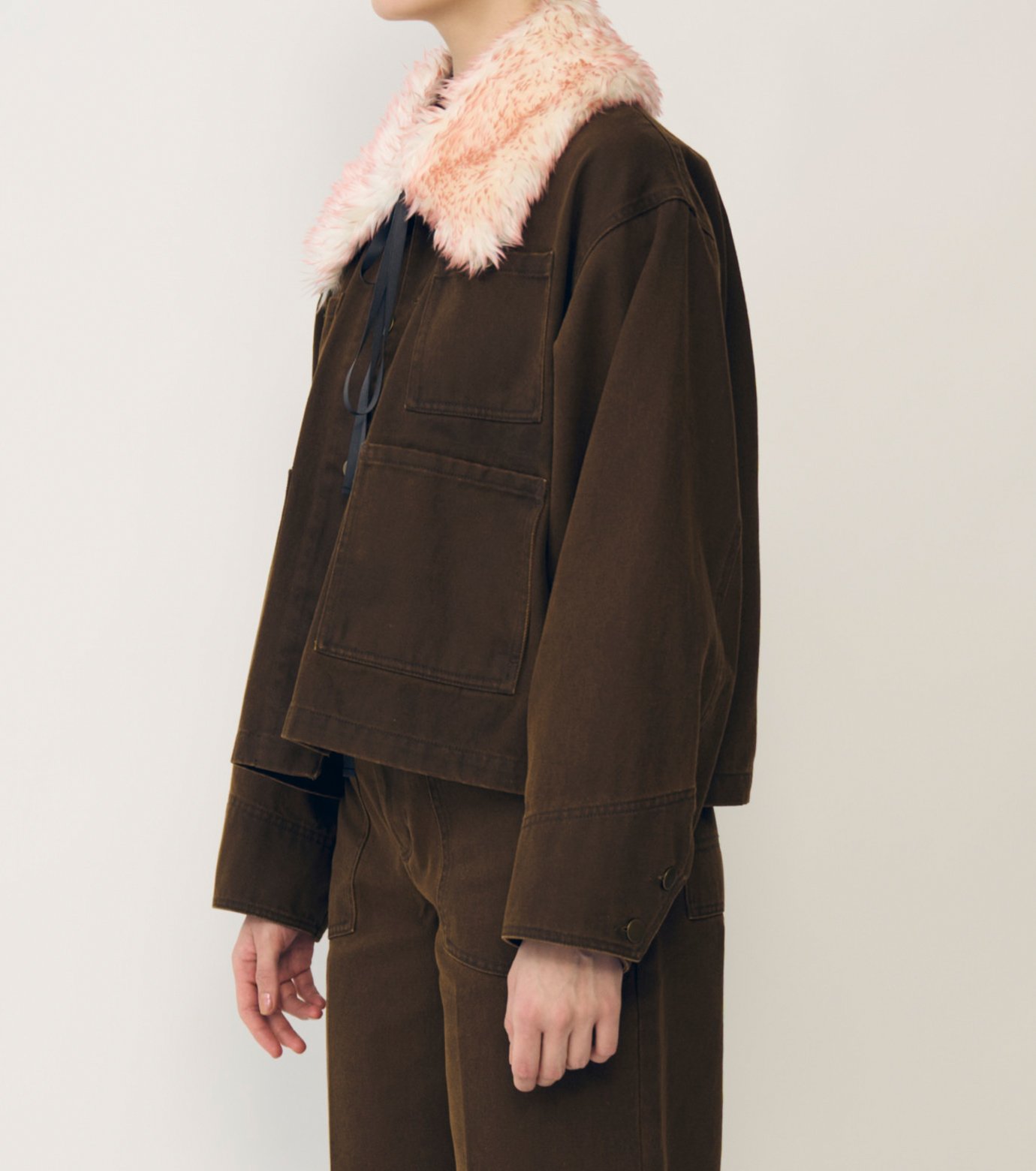 アイレネ irene Fur hoded leather jacket レザー アイレネ - IRENENNE