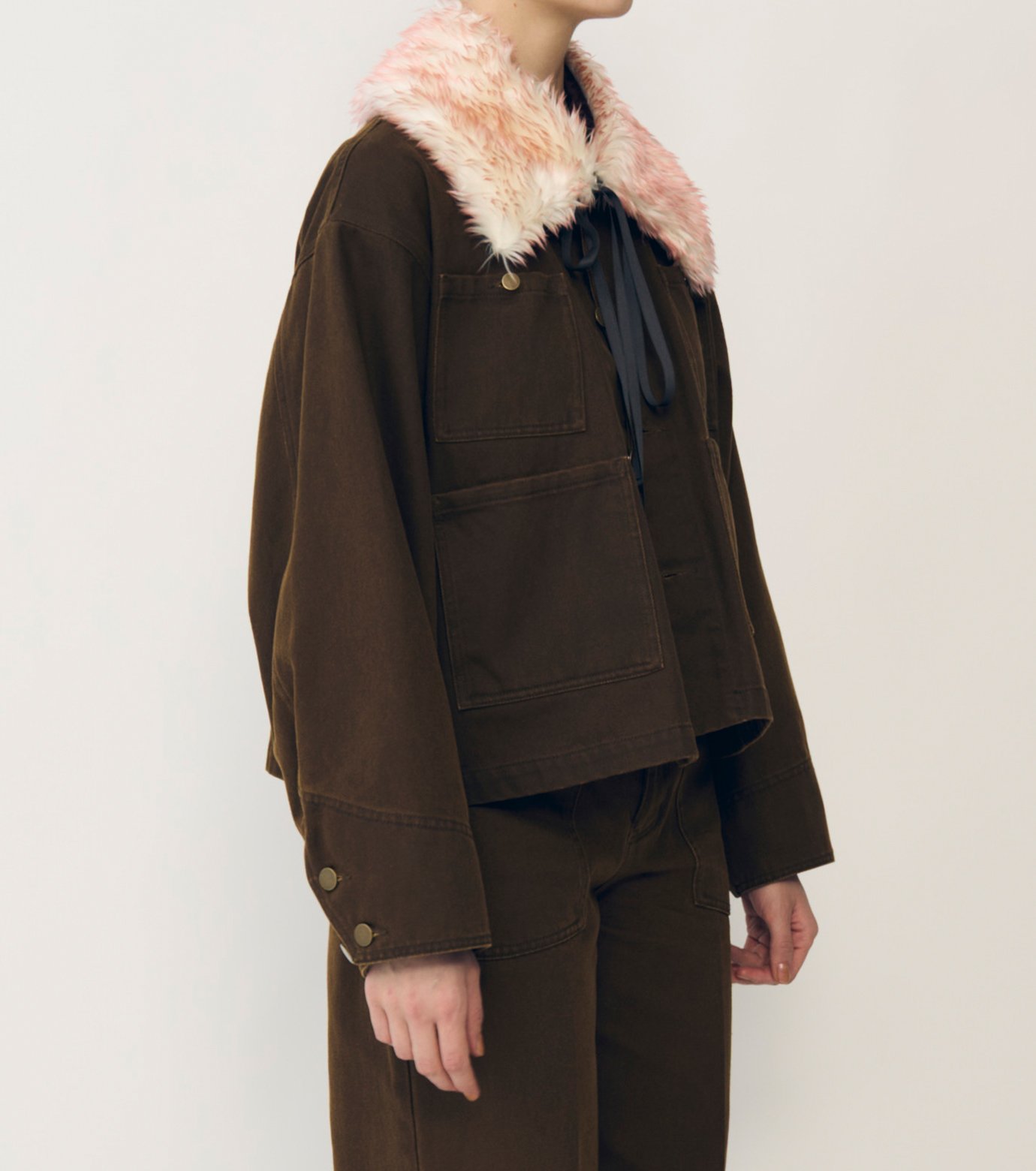 アイレネ - IRENENNE | Pigment Twill Blouson w/Fur | RESTIR リステア