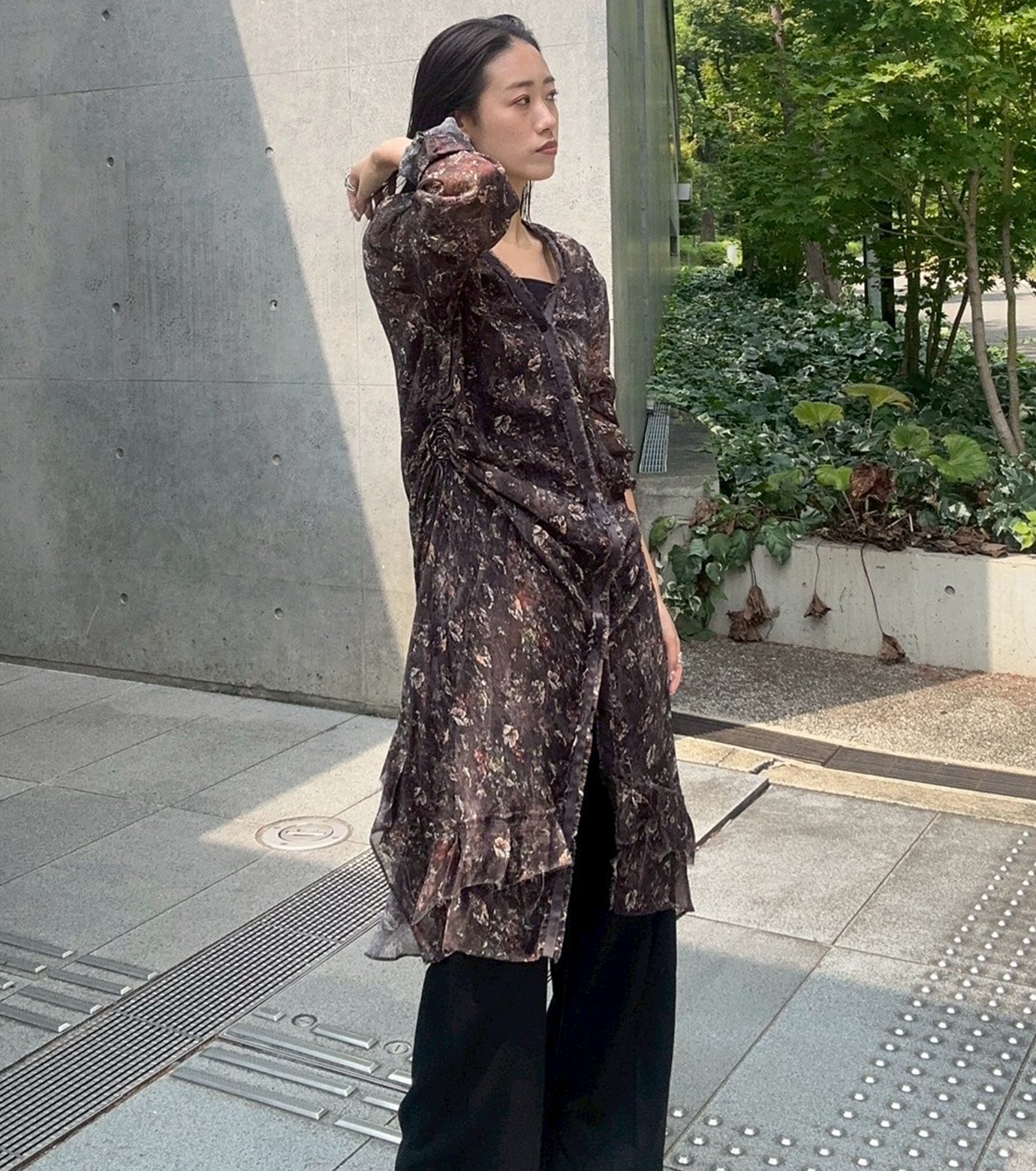スカート IRENENNE Gathered Dressw/Floral&Mineral アイレネ - IRENENNE | Gathered Dressw/Floral&Mineral