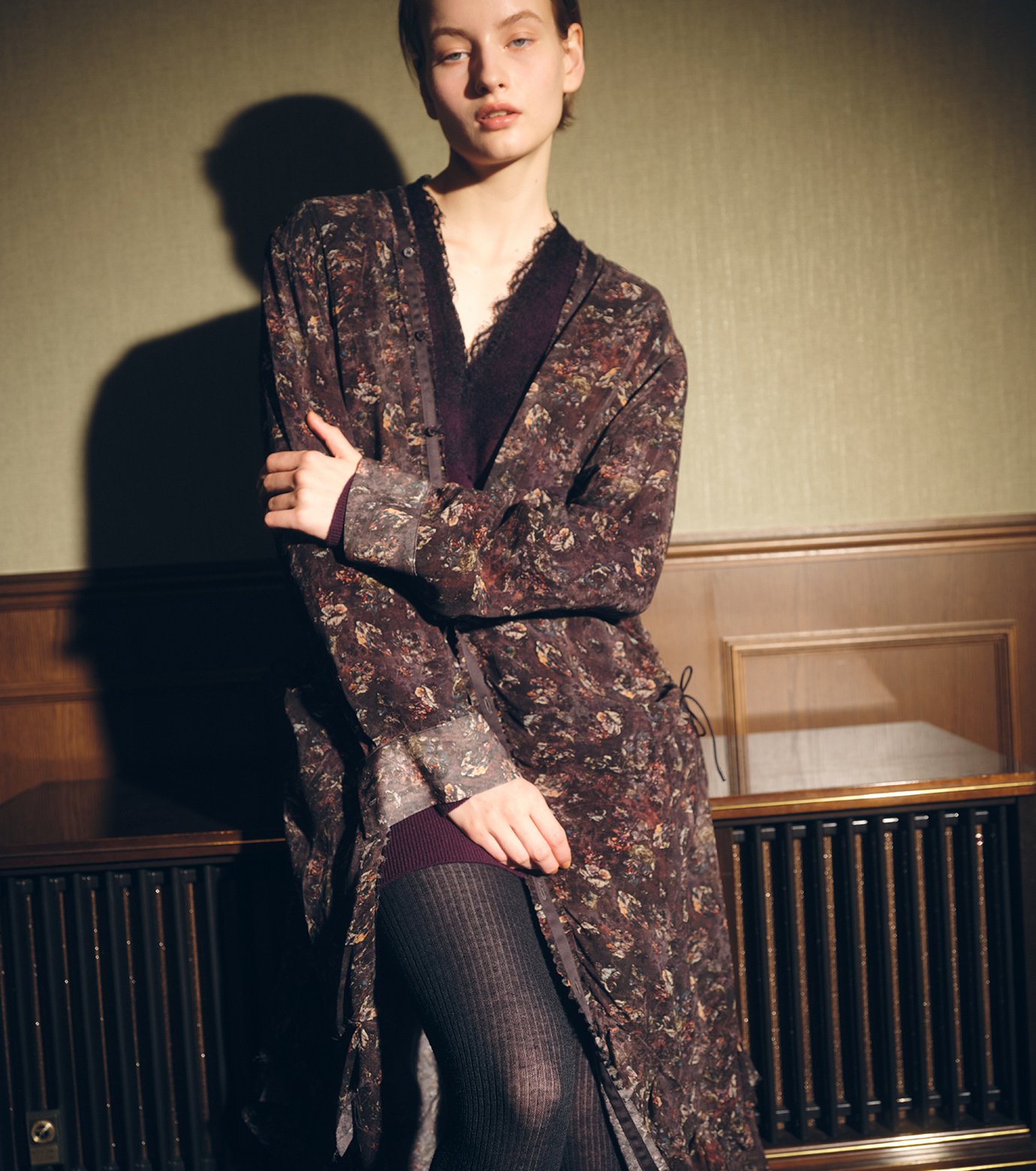 スカート IRENENNE Gathered Dressw/Floral&Mineral アイレネ - IRENENNE | Gathered Dressw/Floral&Mineral