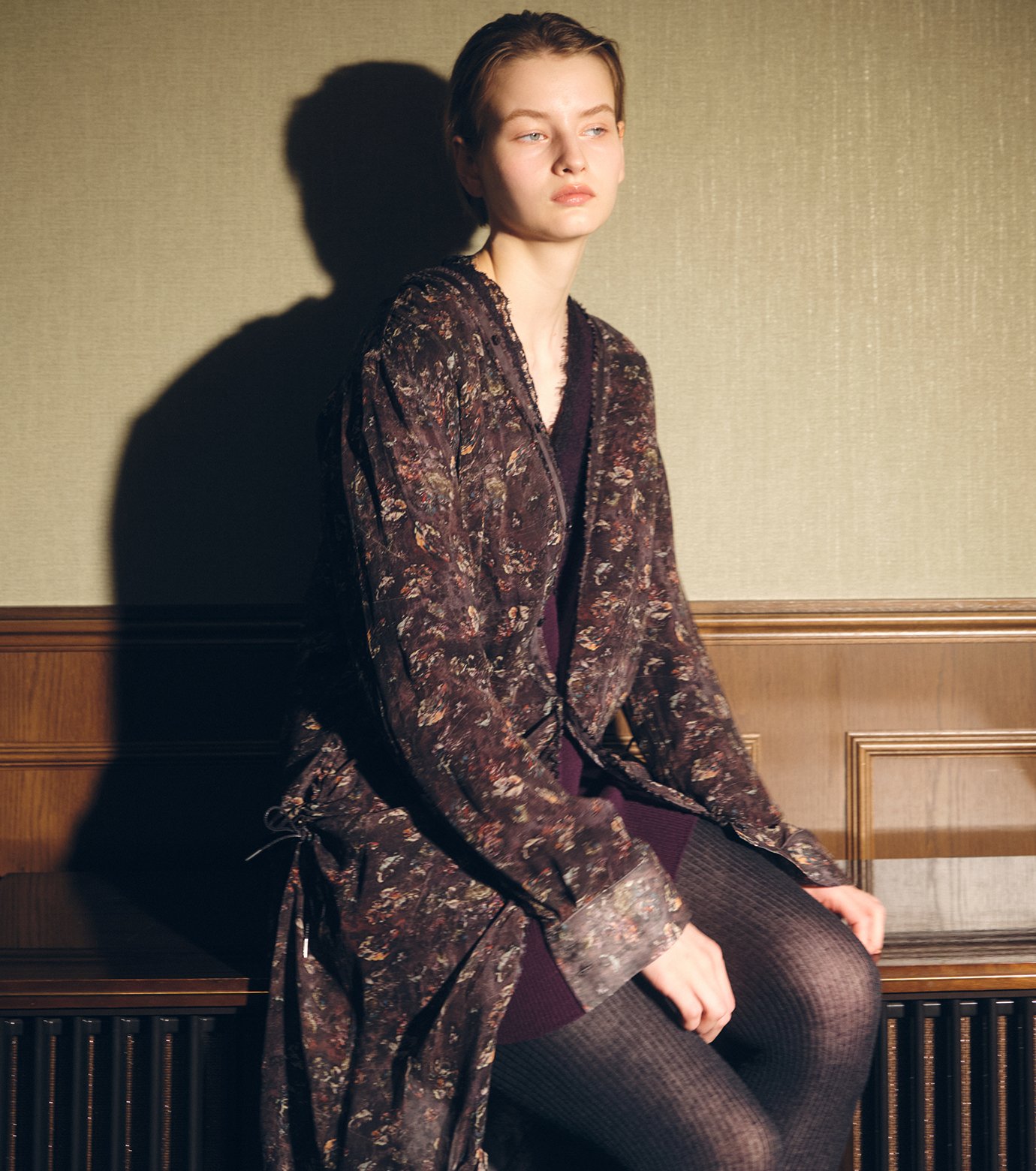 アイレネ - IRENENNE | Gathered Dressw/Floral&Mineral | RESTIR リステア